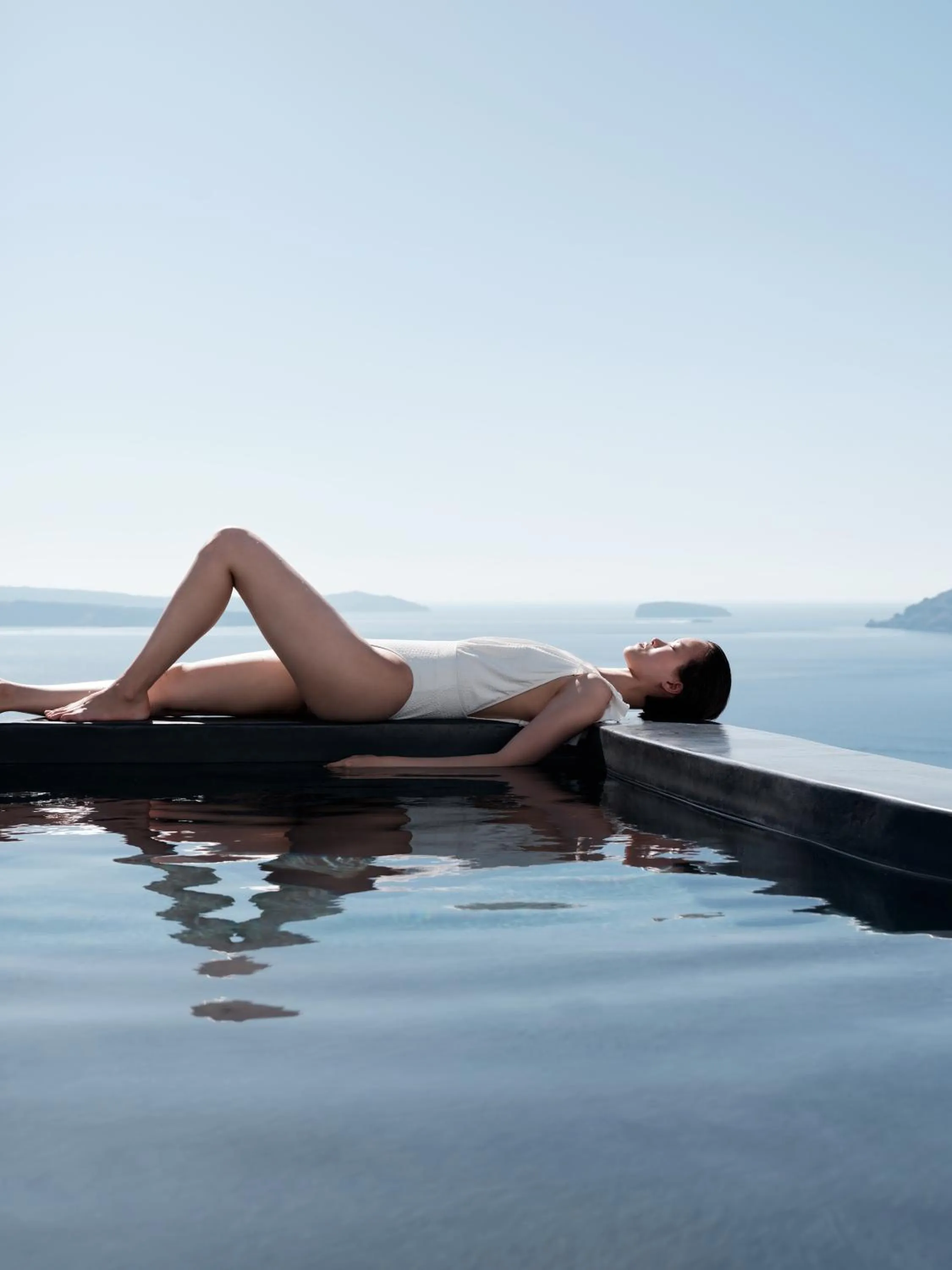 Pool view in Abyss Santorini