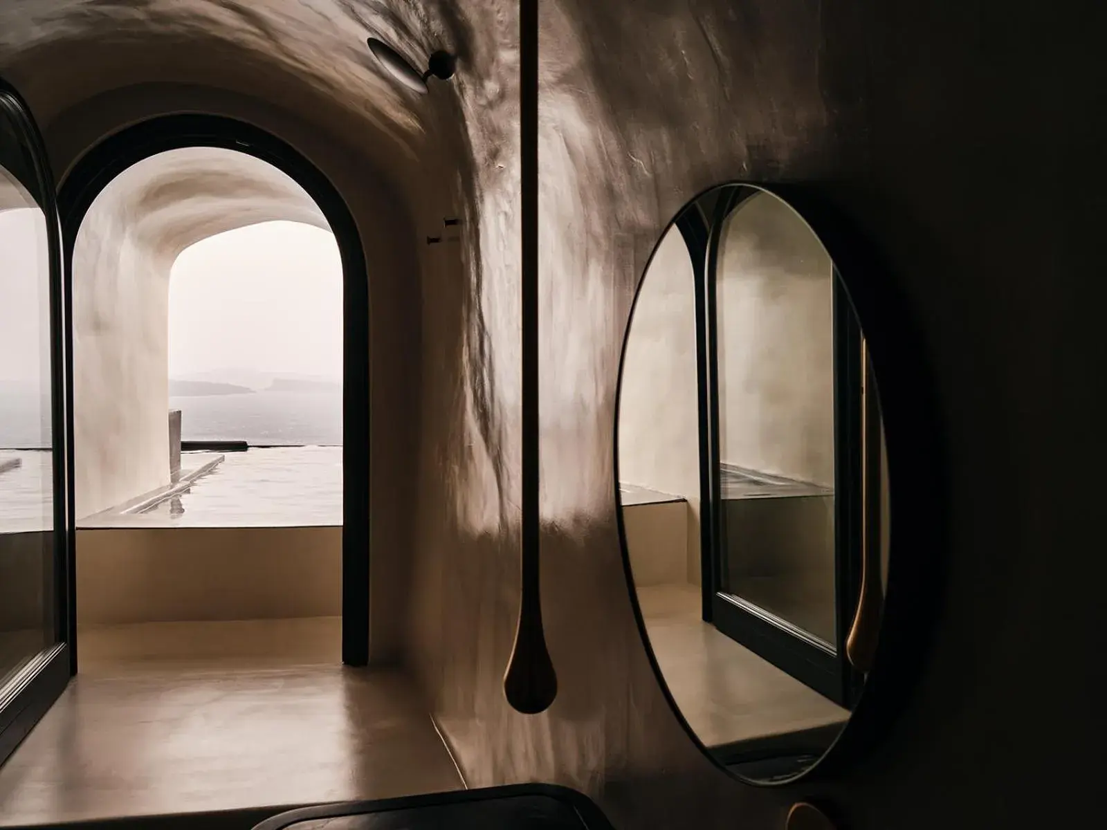 View (from property/room), Bed in Abyss Santorini View (from property/room), Bed in Abyss Santorini