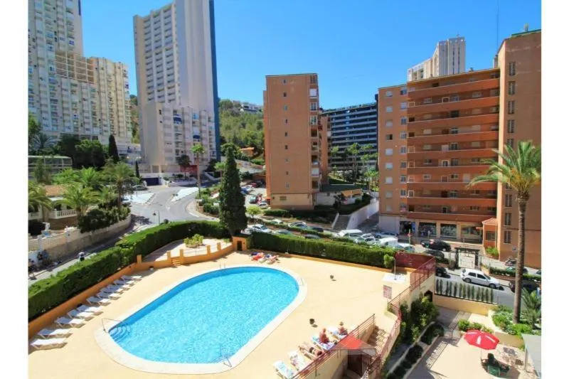 Pool view in Europa Center-Fincas Benidorm