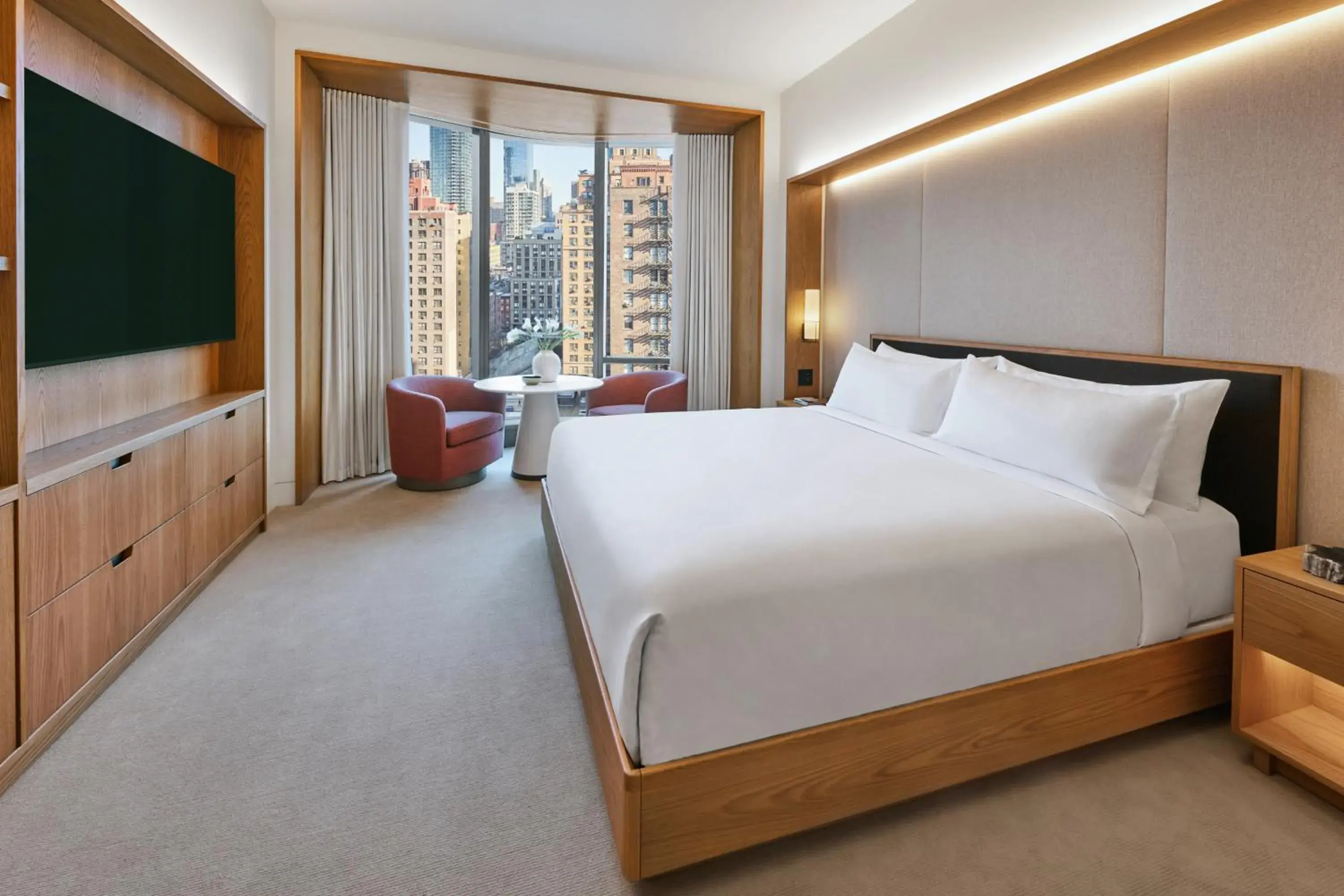 Bedroom, Bed in Pendry Manhattan West Bedroom, Bed in Pendry Manhattan West