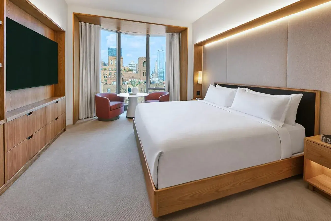 Bedroom, Bed in Pendry Manhattan West Bedroom, Bed in Pendry Manhattan West