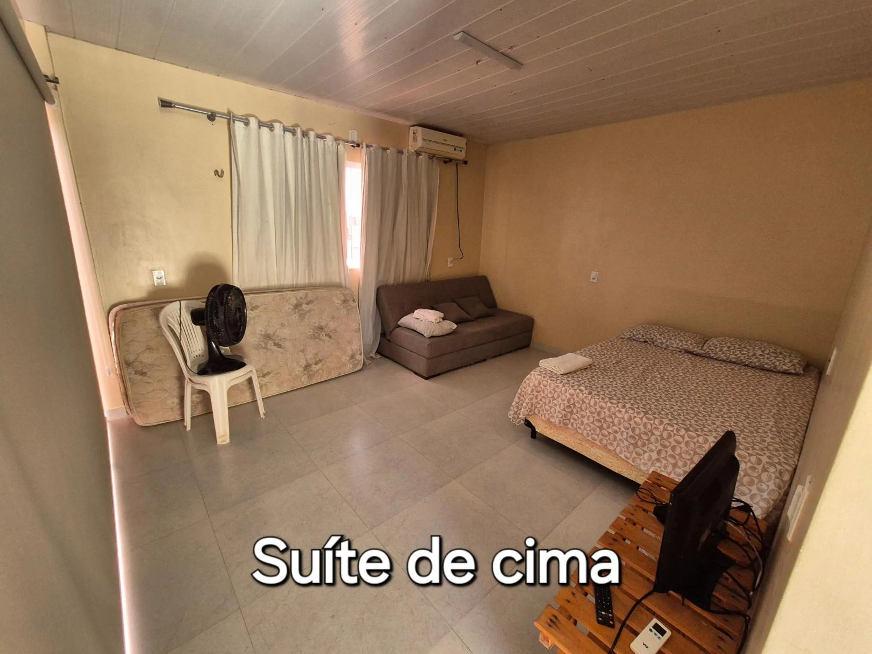 Bedroom, Bed in Casa na praia com vista para o mar