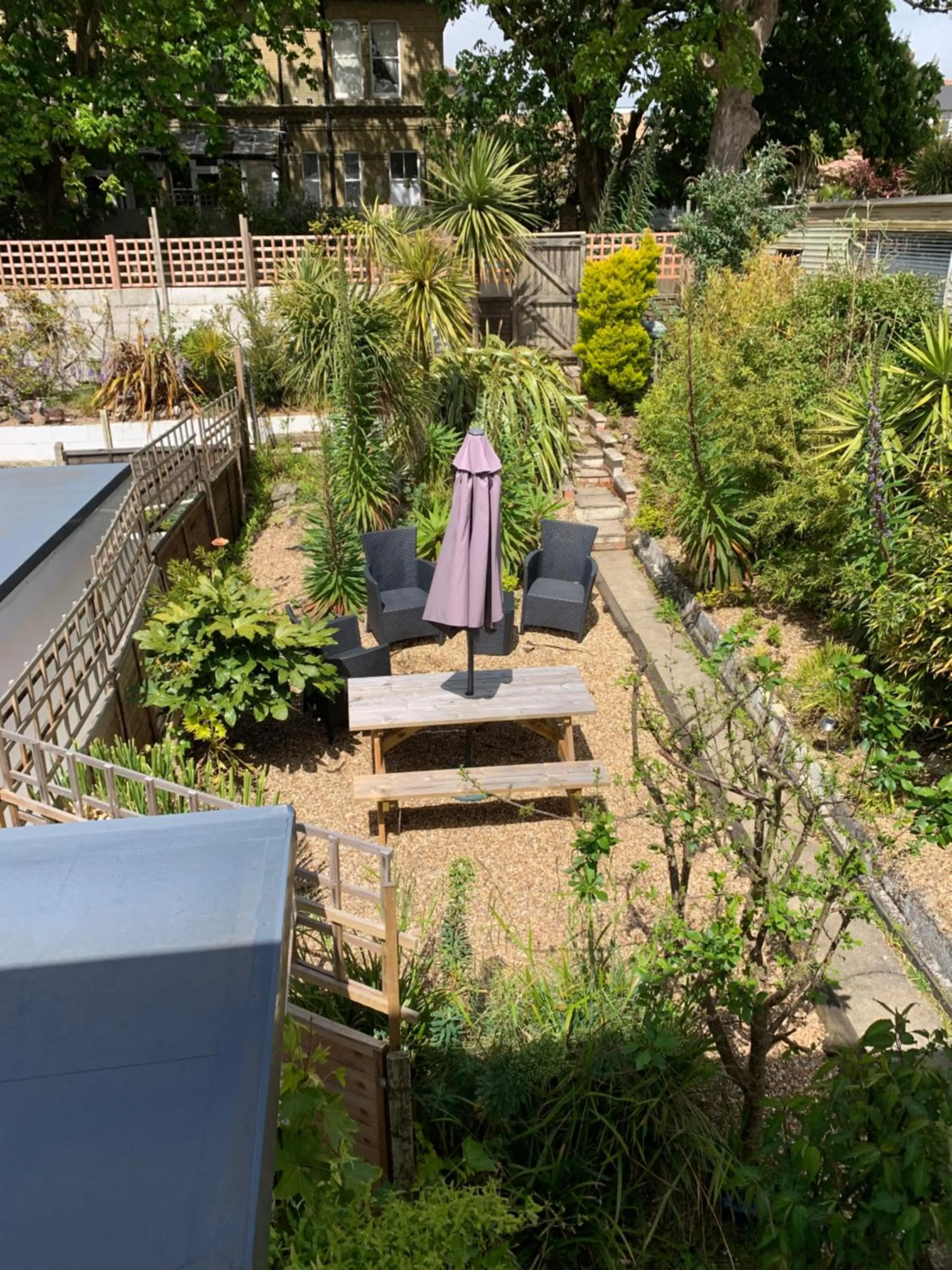 Garden view in The Chestnuts