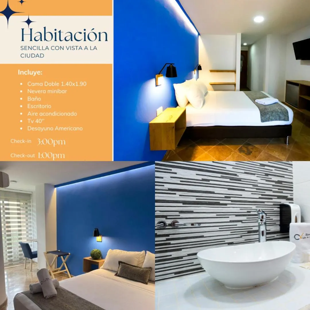 Photo of the whole room, Bed in Hotel Cabo de la Vela Medellin