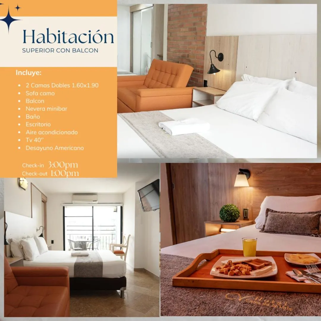 Photo of the whole room, Bed in Hotel Cabo de la Vela Medellin