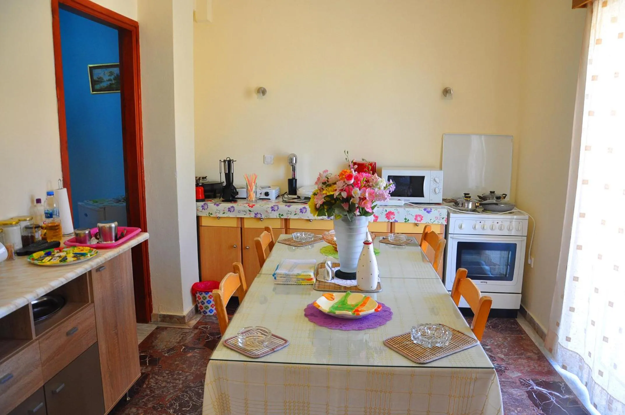 Kitchen or kitchenette in Vai Rent Rooms