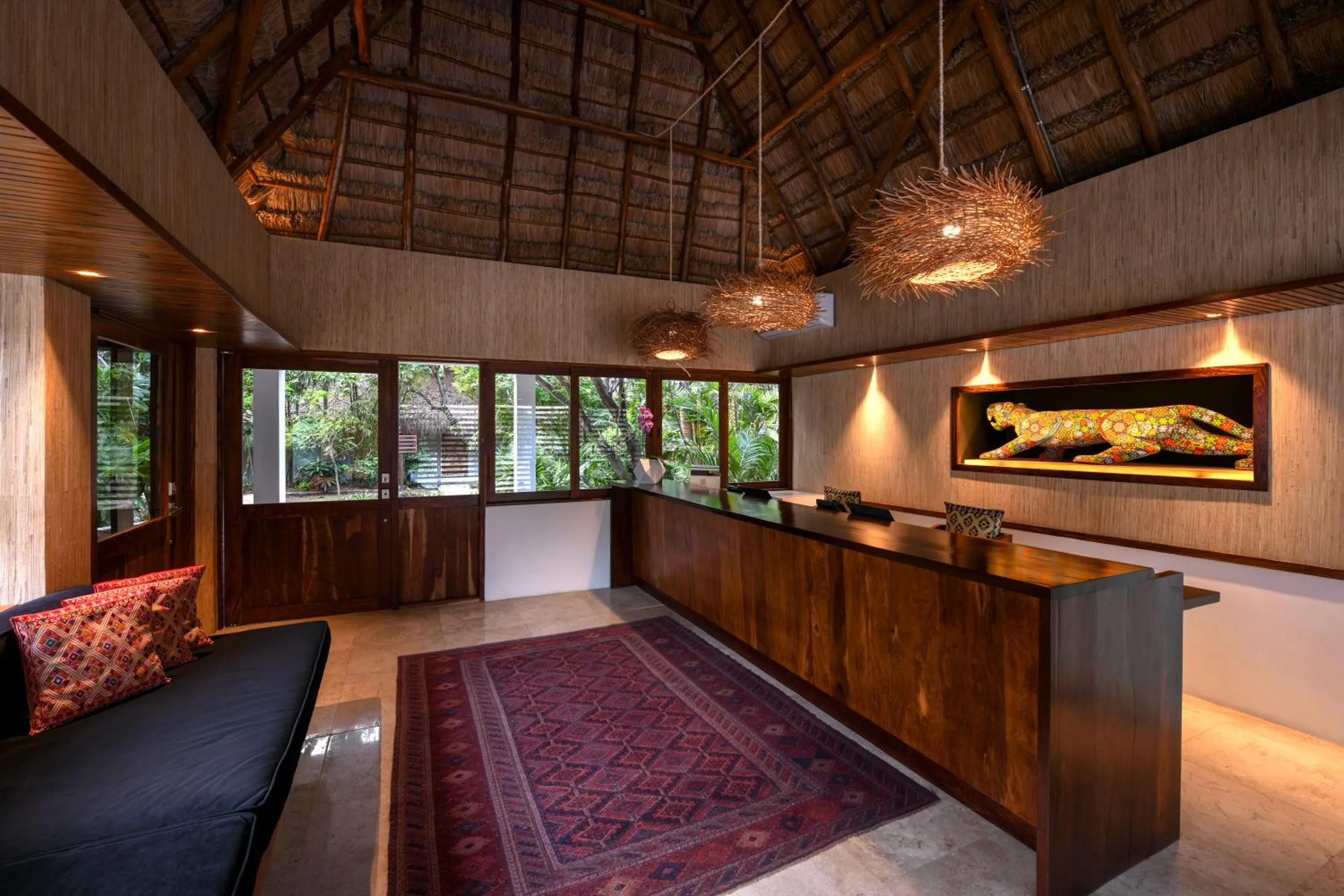 Lobby or reception in Casa del Jaguar Beach Hotel