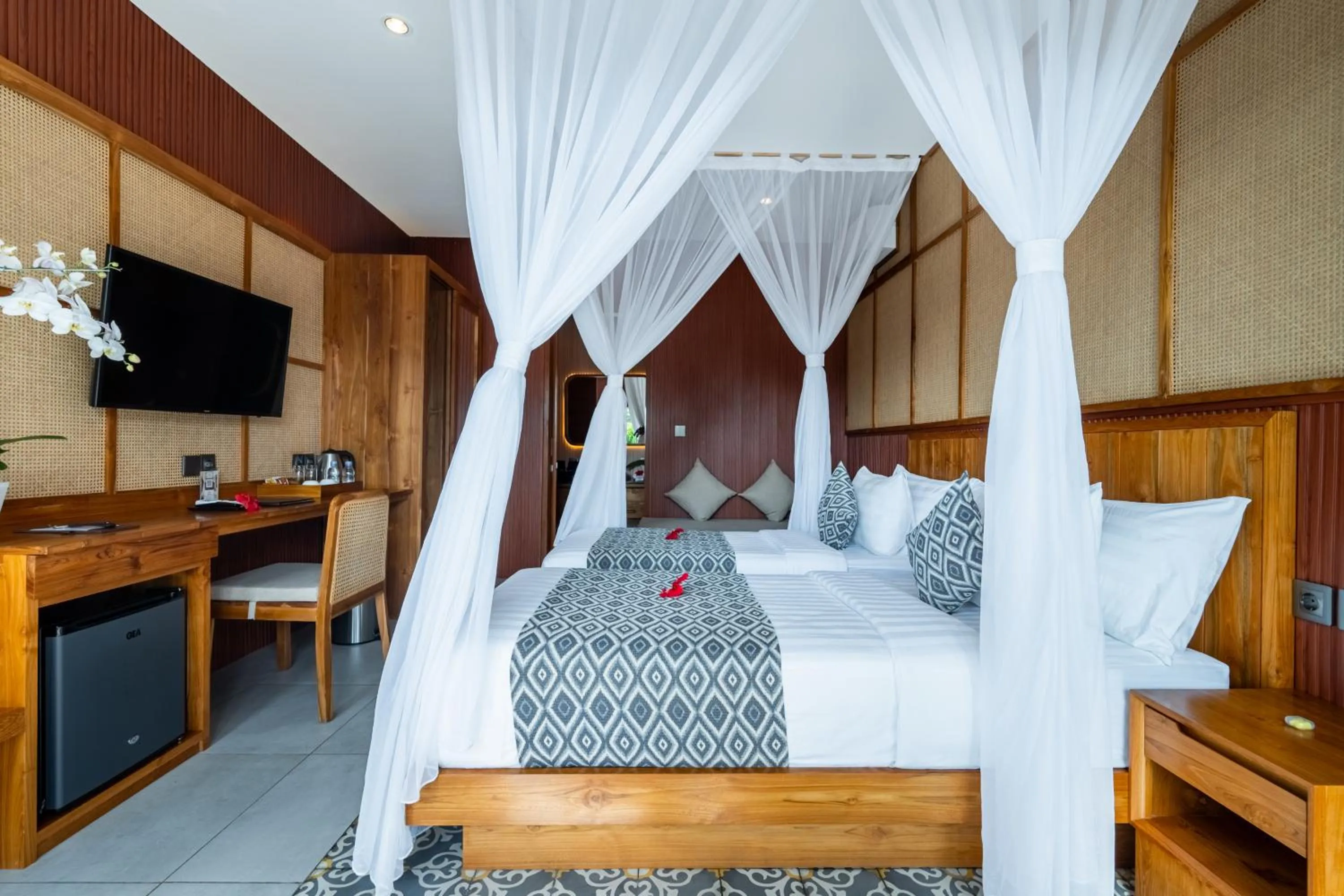 Photo of the whole room, Bed in Puri Andong Villa