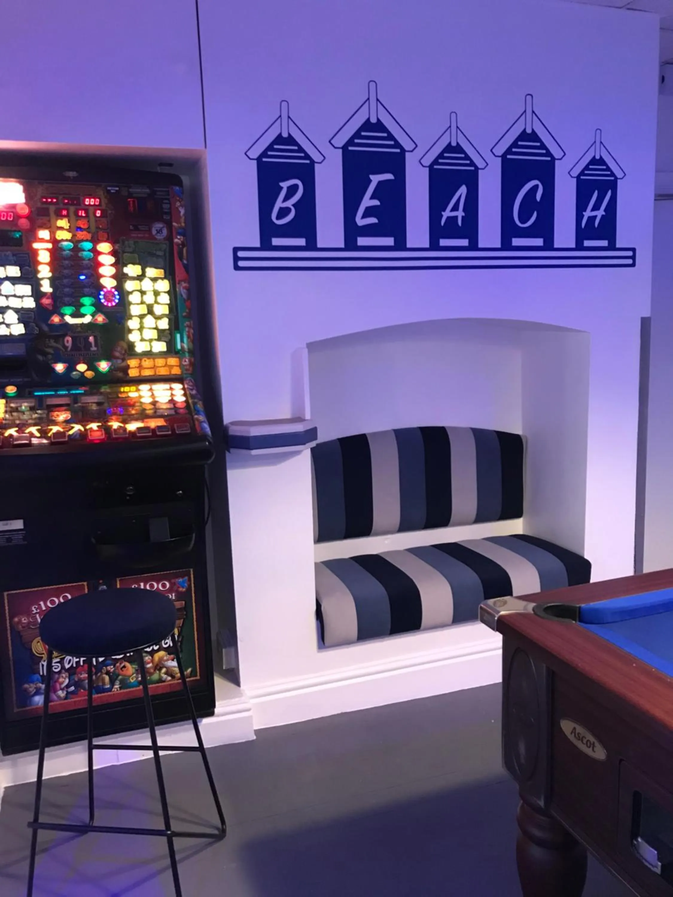 Game Room in The Wellington House Hotel