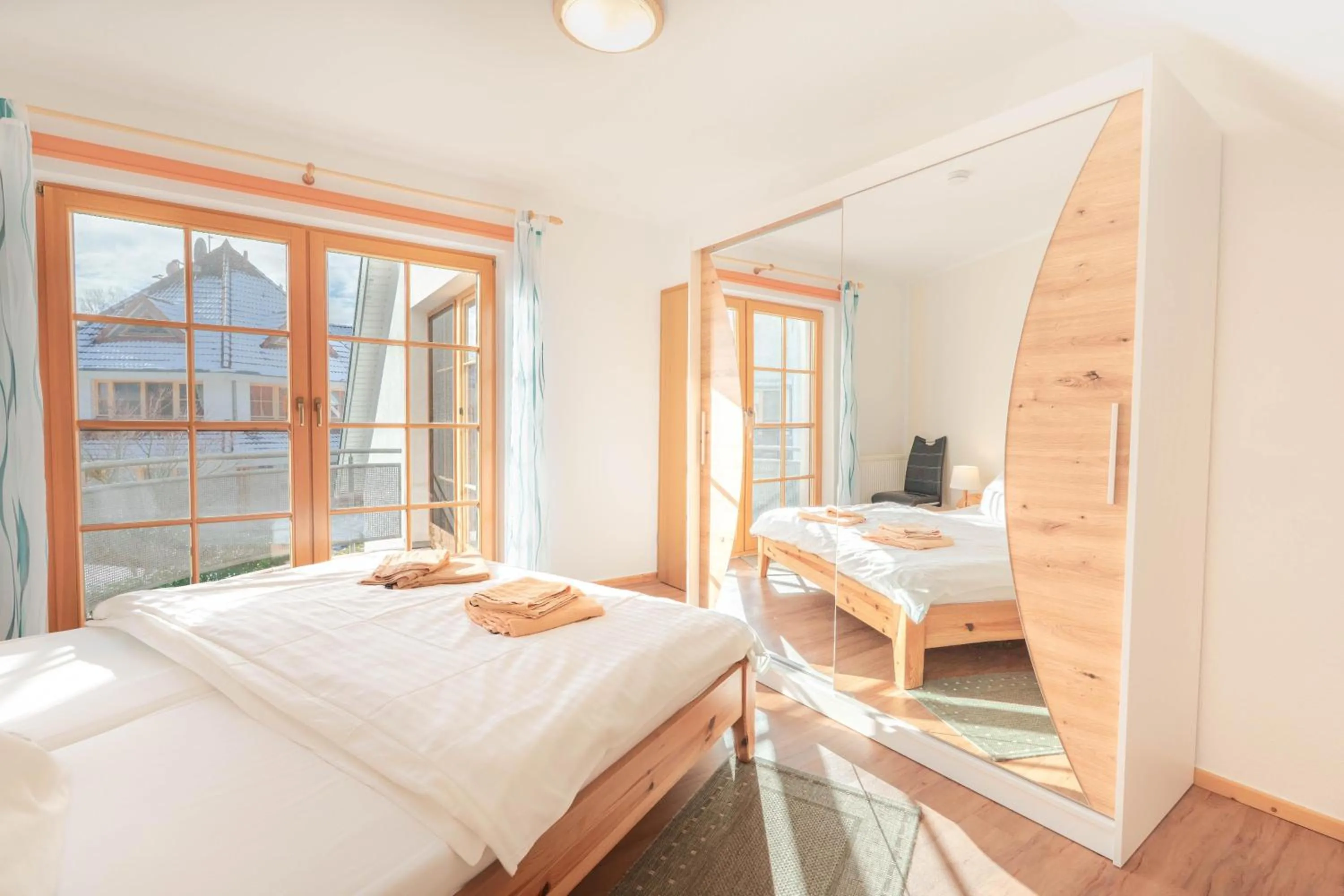 Bedroom, Bed in Ferienpark Freesenbruch Wohnung 2 4 - Familientraum