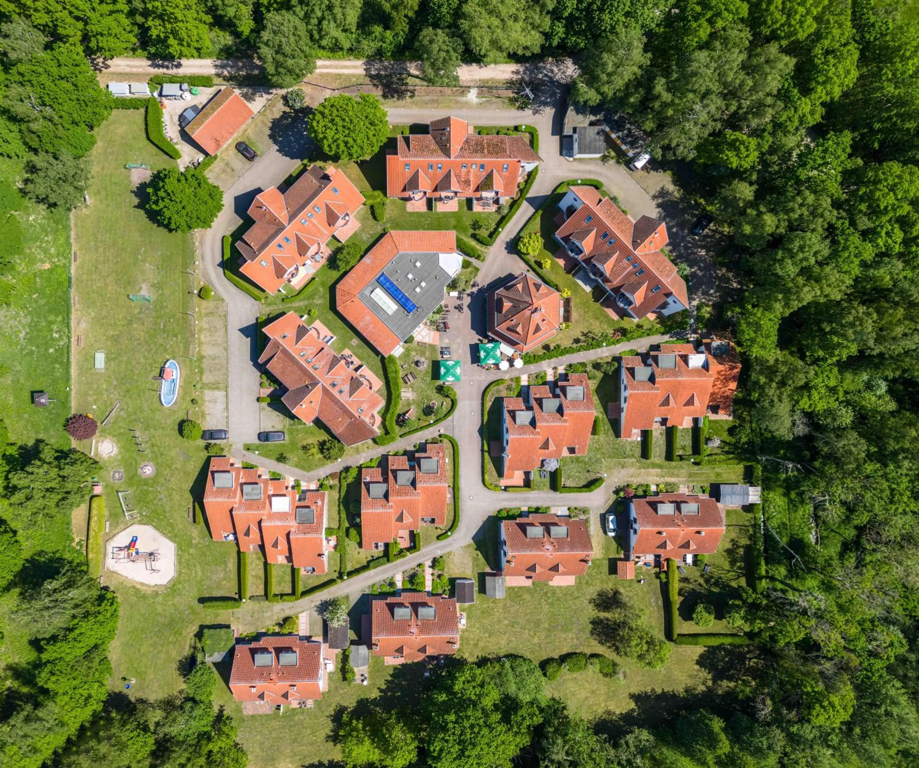 Bird's eye view in Ferienpark Freesenbruch Wohnung 2 4 - Familientraum