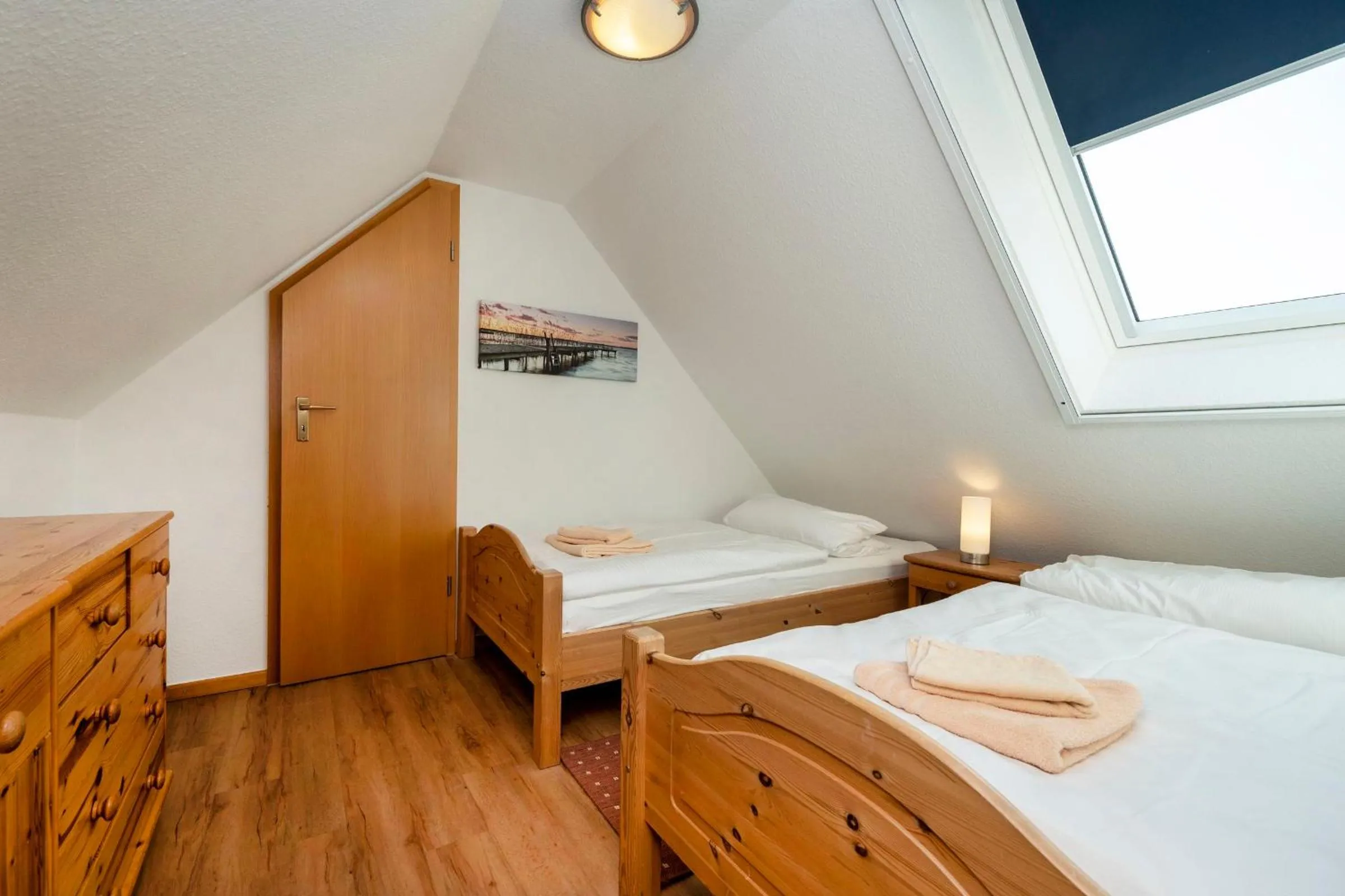 Bedroom, Bed in Ferienpark Freesenbruch Wohnung 2 4 - Familientraum