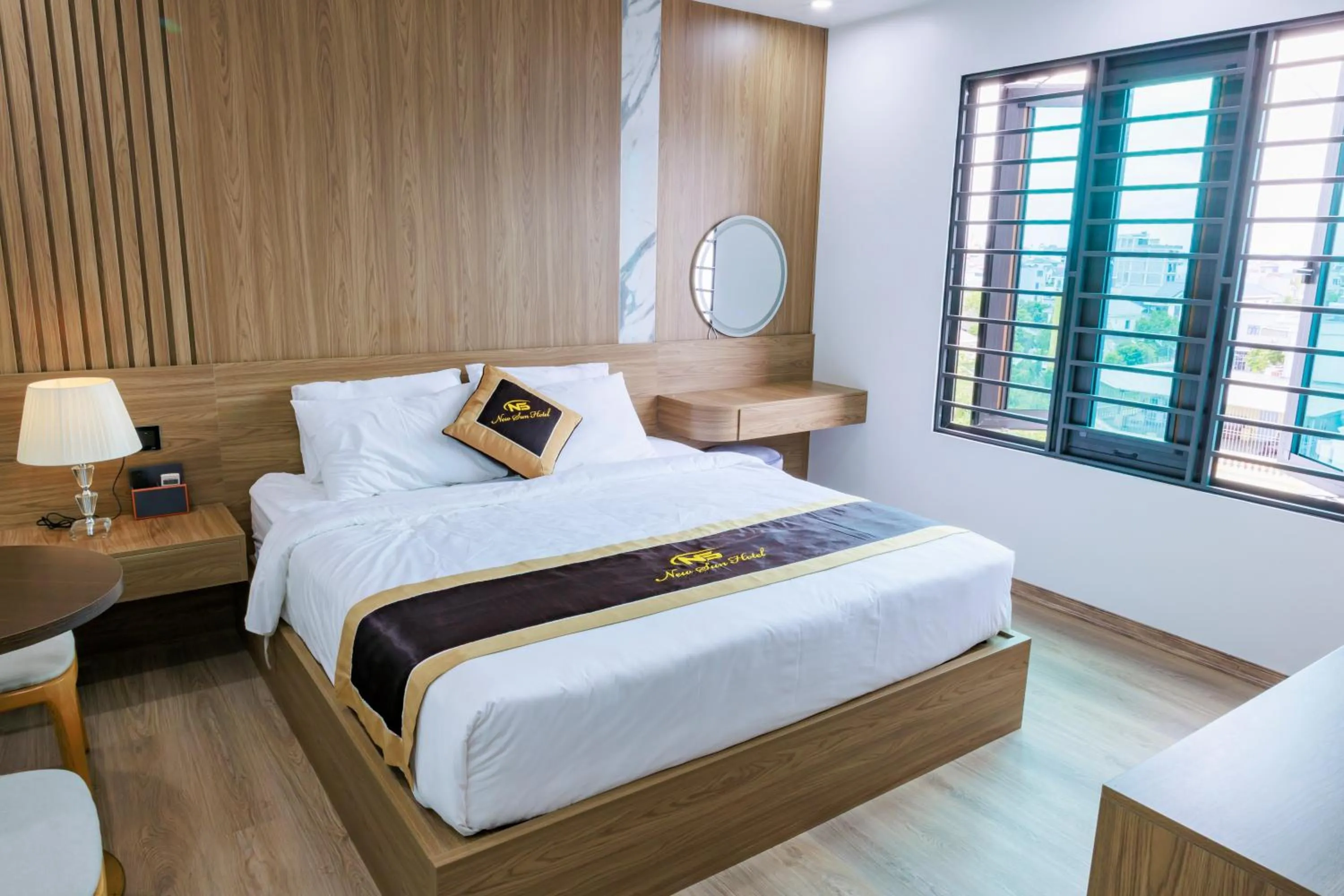 Bedroom, Bed in New Sun Móng Cái Hotel