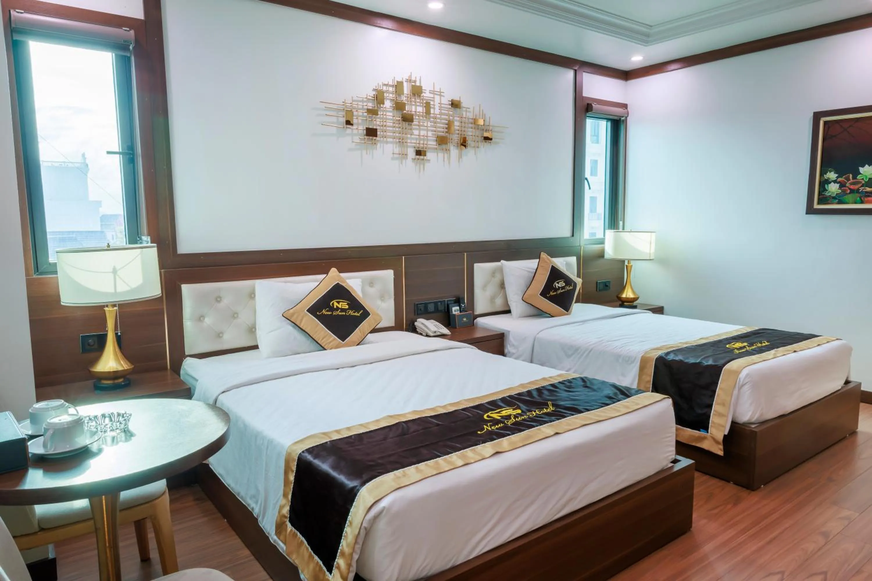 Bedroom, Bed in New Sun Móng Cái Hotel