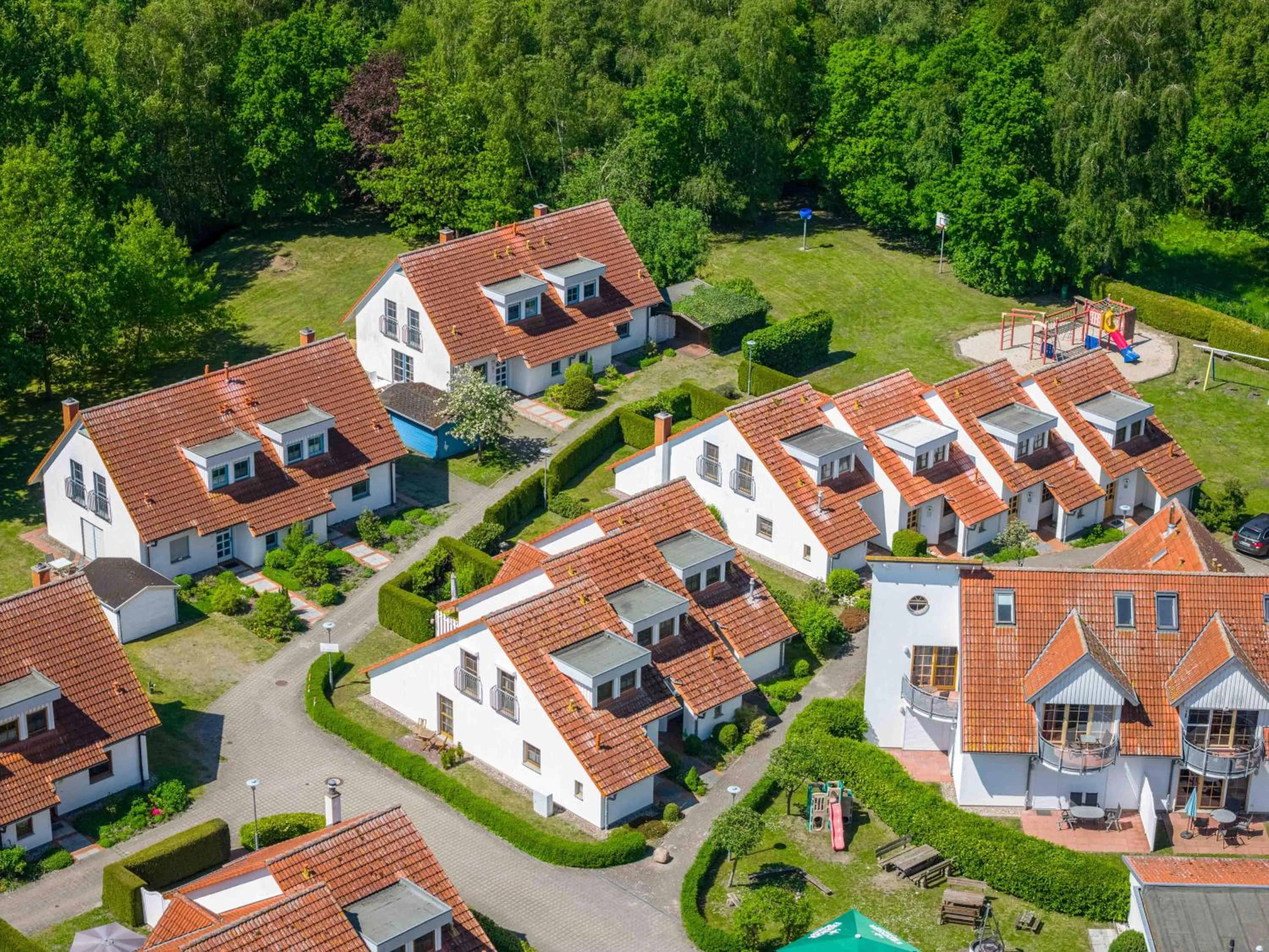 Bird's eye view in Ferienpark Freesenbruch Doppelhaushälfte 12a - Steuerrad