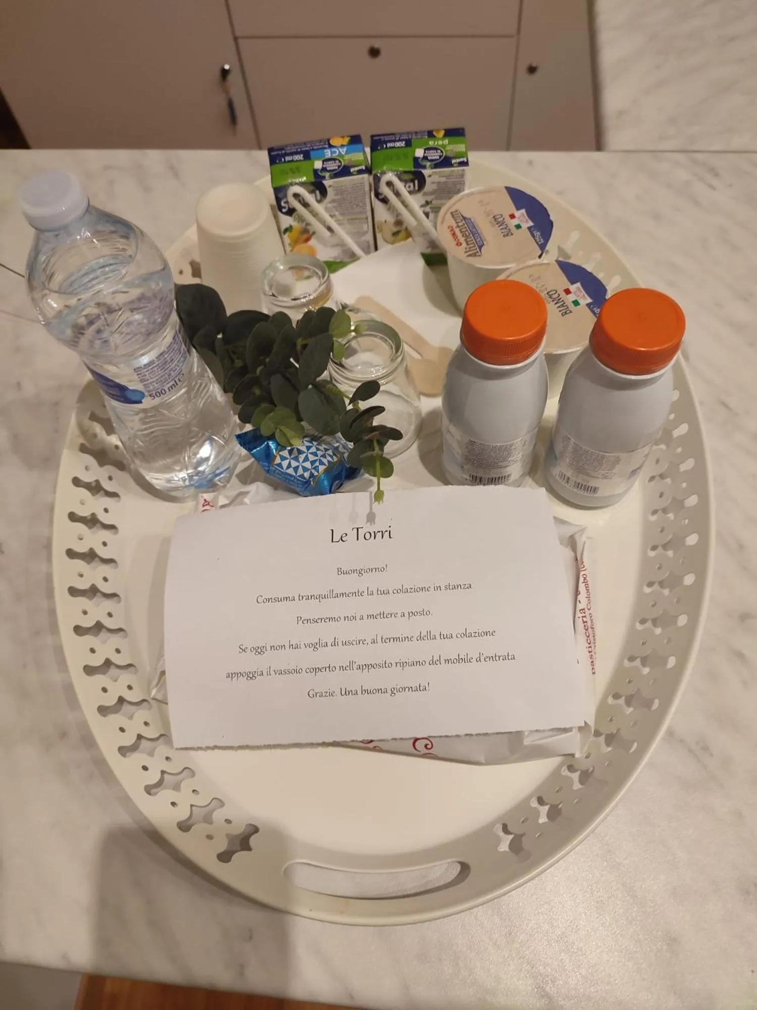 Food and drinks in B&B Rivellino Gallipoli