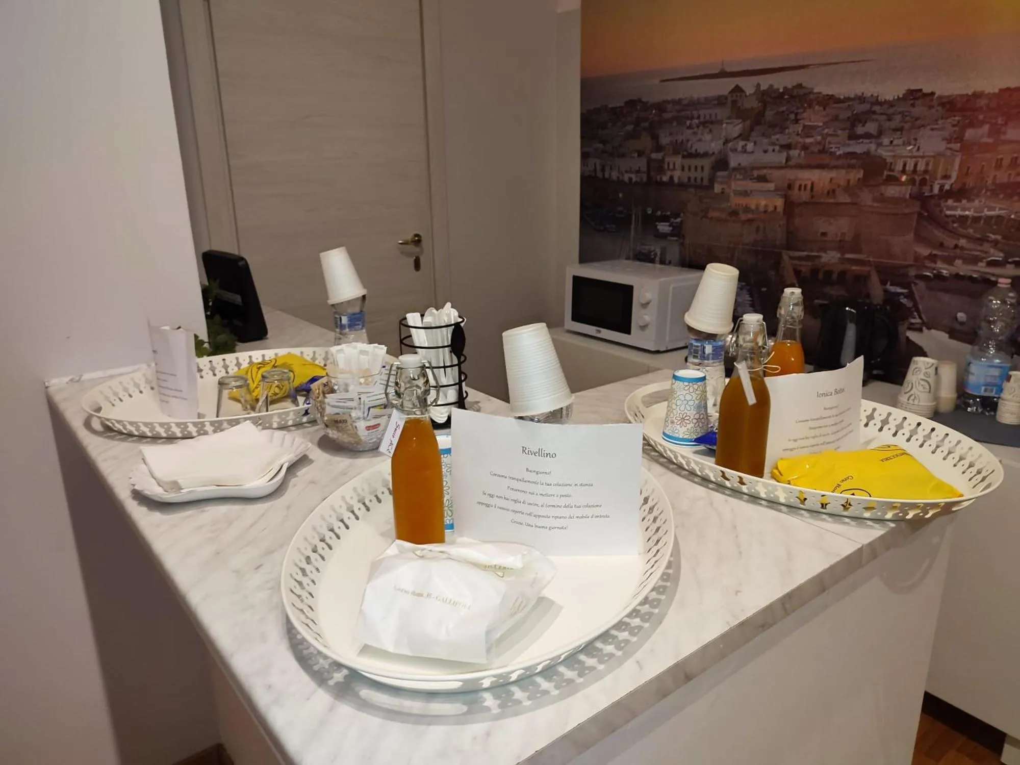 Food and drinks in B&B Rivellino Gallipoli