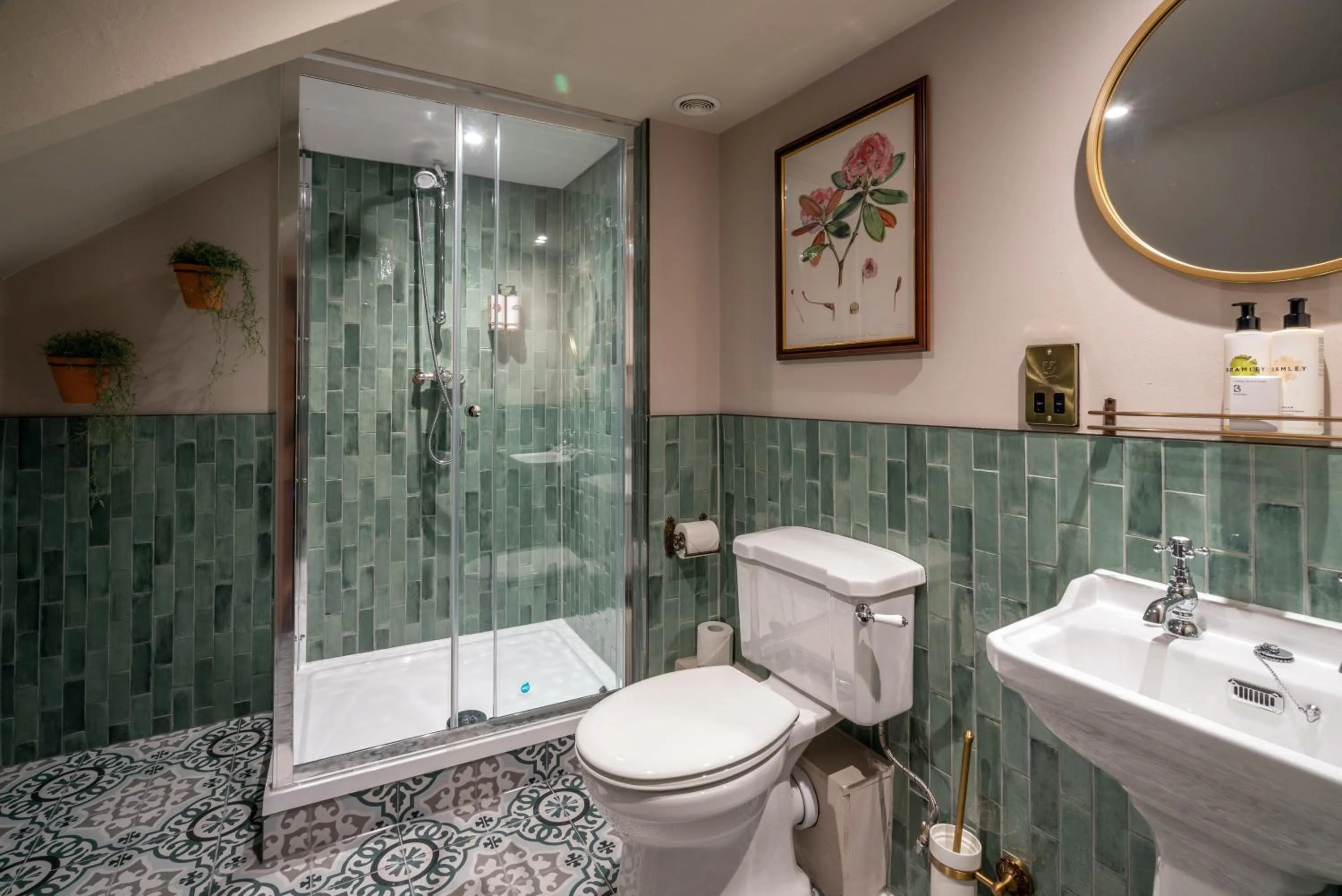 Shower in The George Inn & Plaine