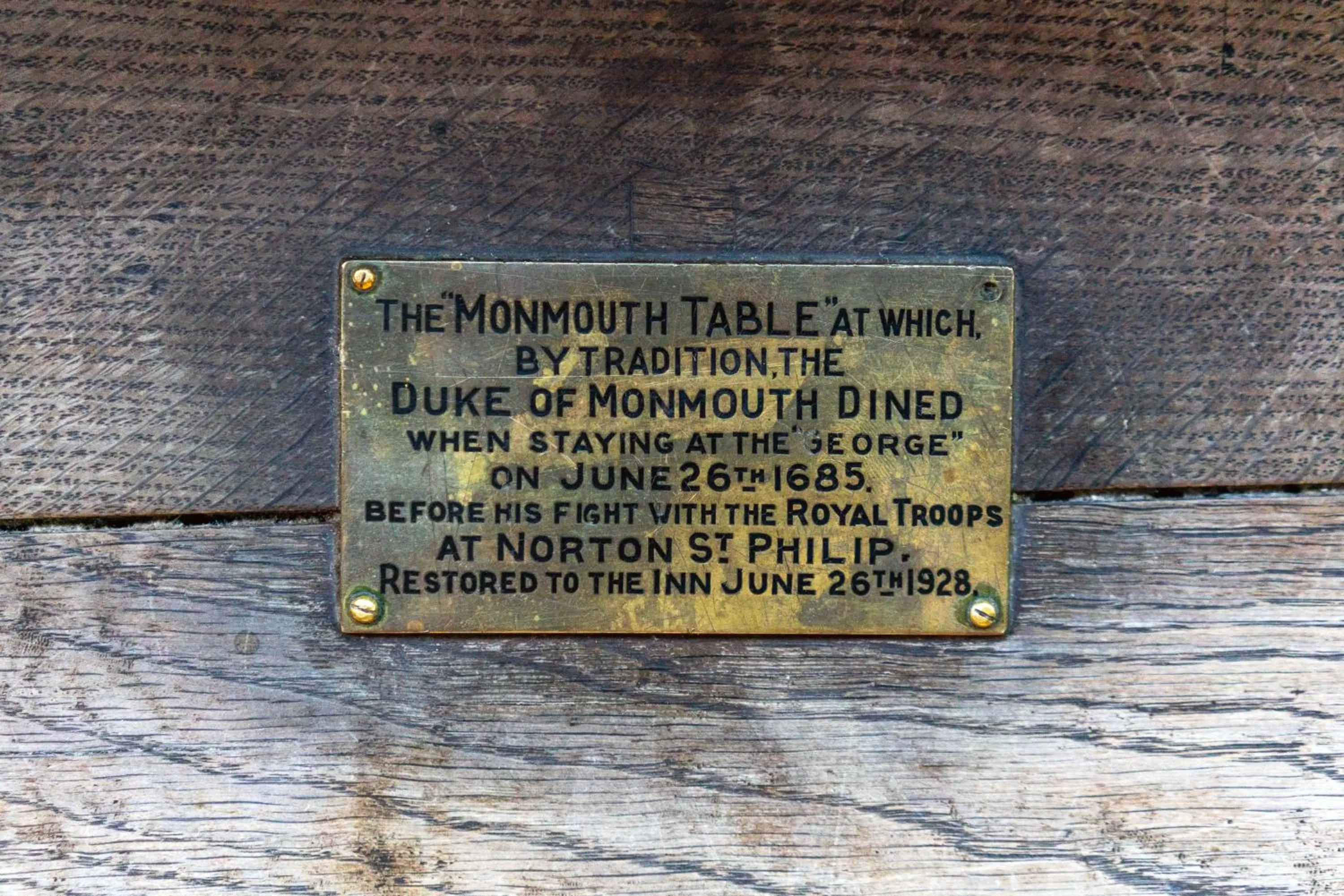 Decorative detail in The George Inn & Plaine