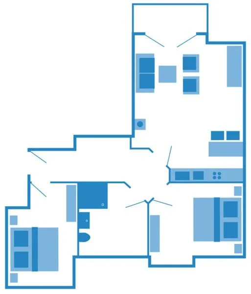Floor plan in Neue Reihe 28 - Wohnung Kleine Auszeit