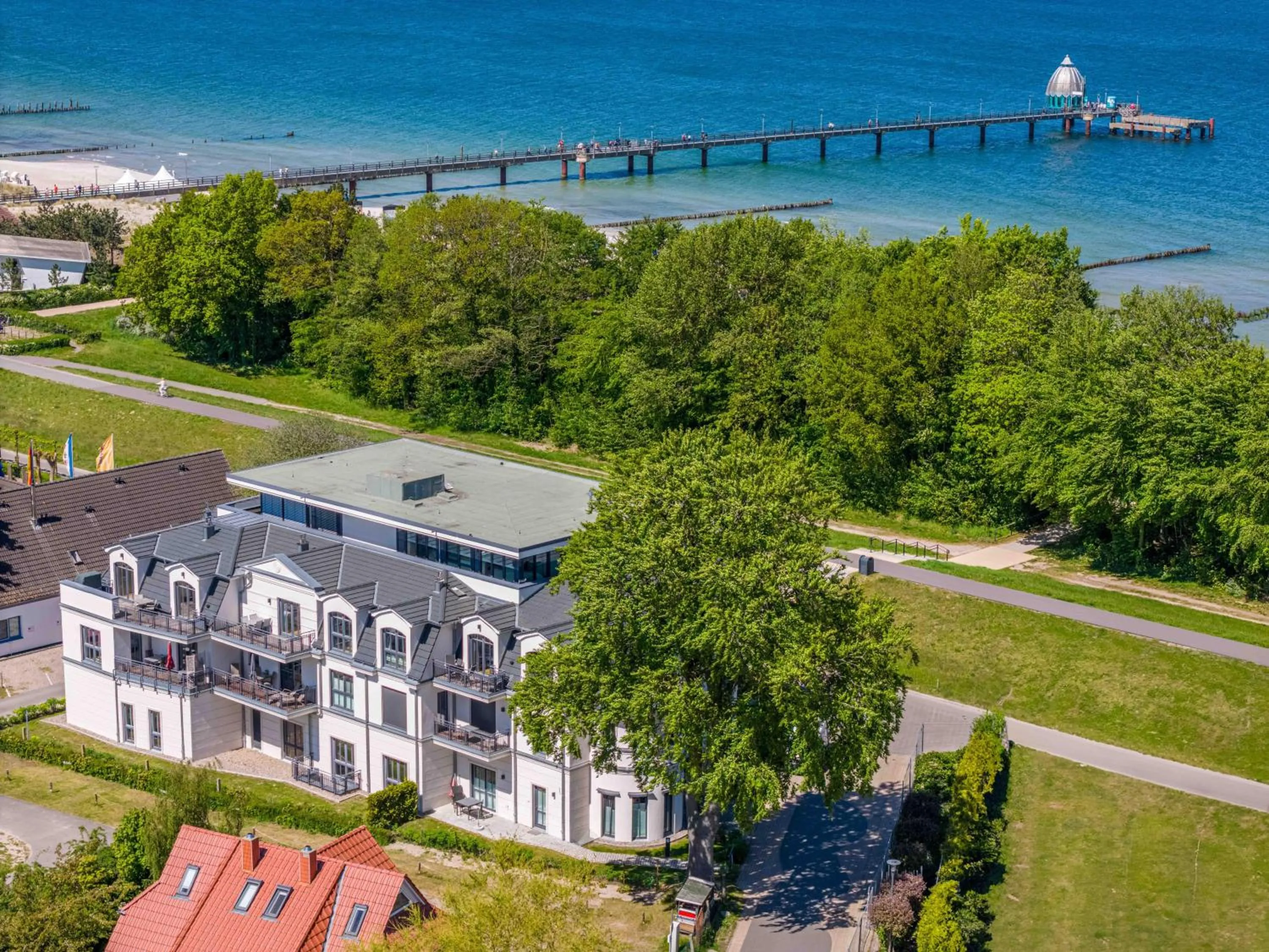 Bird's eye view in Logierhaus Friedrich WE 17 - "Seestern"