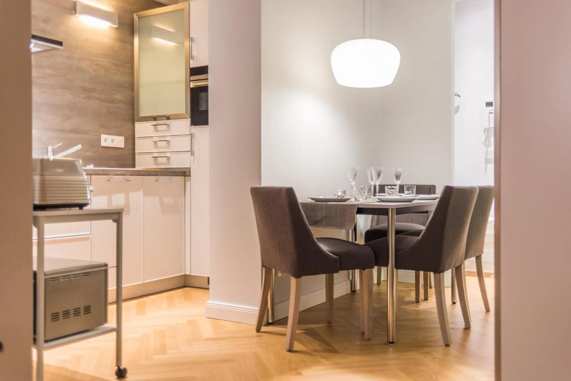 Kitchen or kitchenette in Logierhaus Friedrich WE 17 - "Seestern"