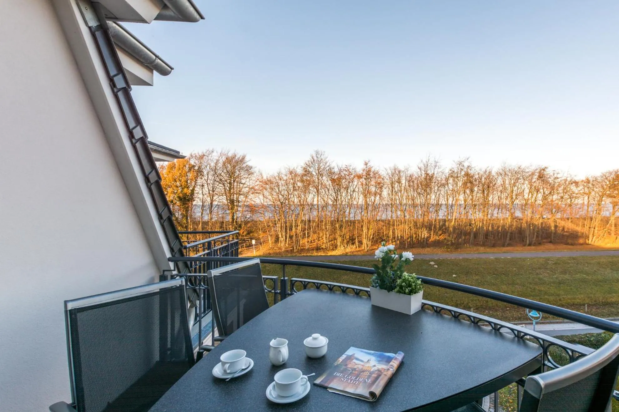 Balcony/Terrace in Logierhaus Friedrich WE 17 - "Seestern"