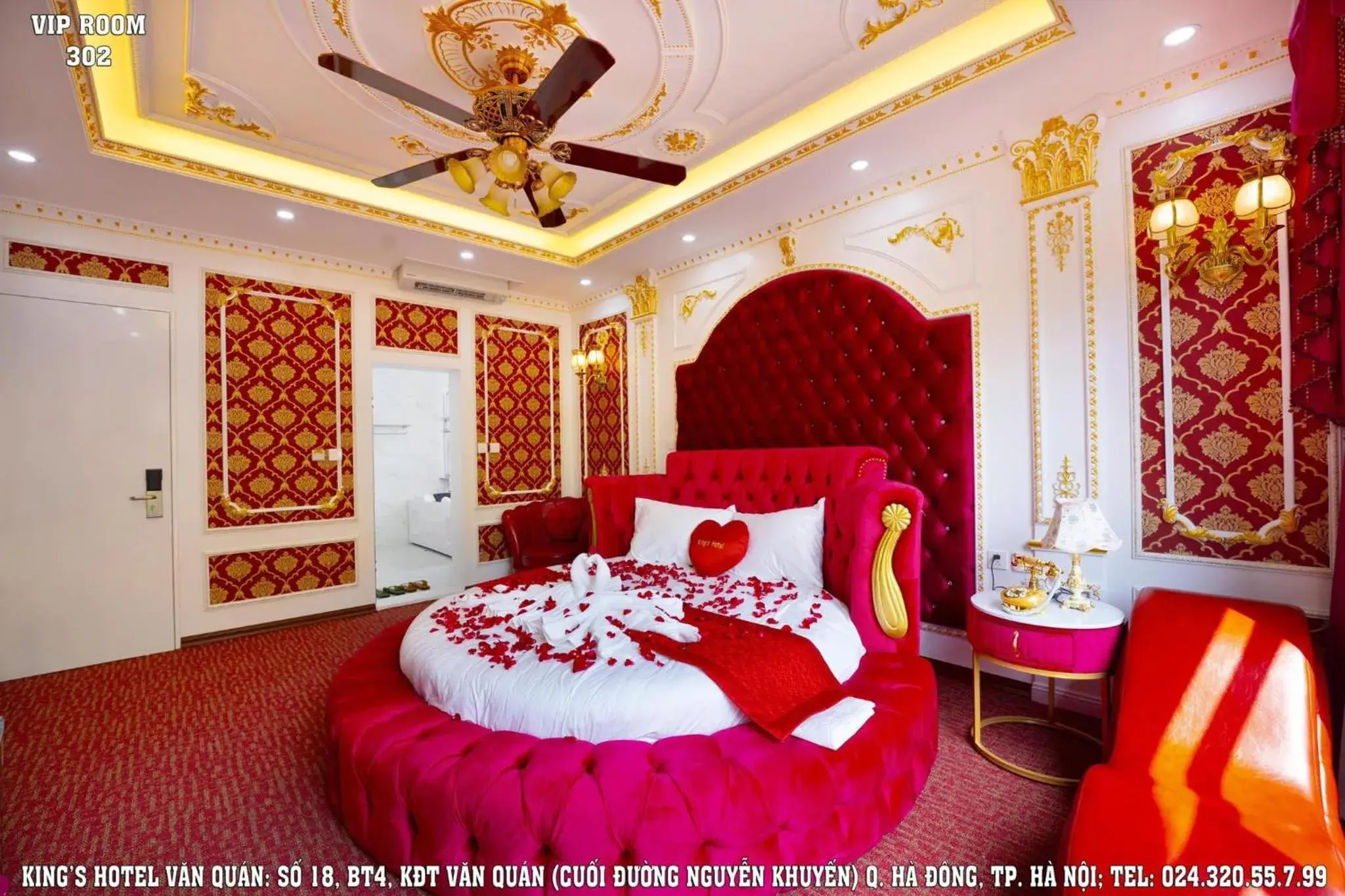 Bed in King's Hotel Văn Quán Bed in King's Hotel Văn Quán