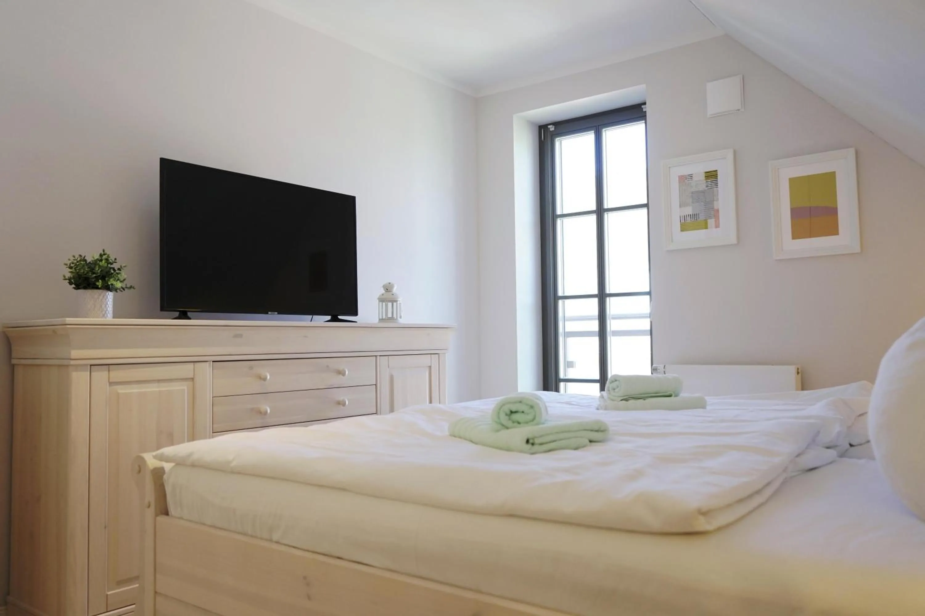 Bedroom, Bed in Strandperle - Anlage Heiderose