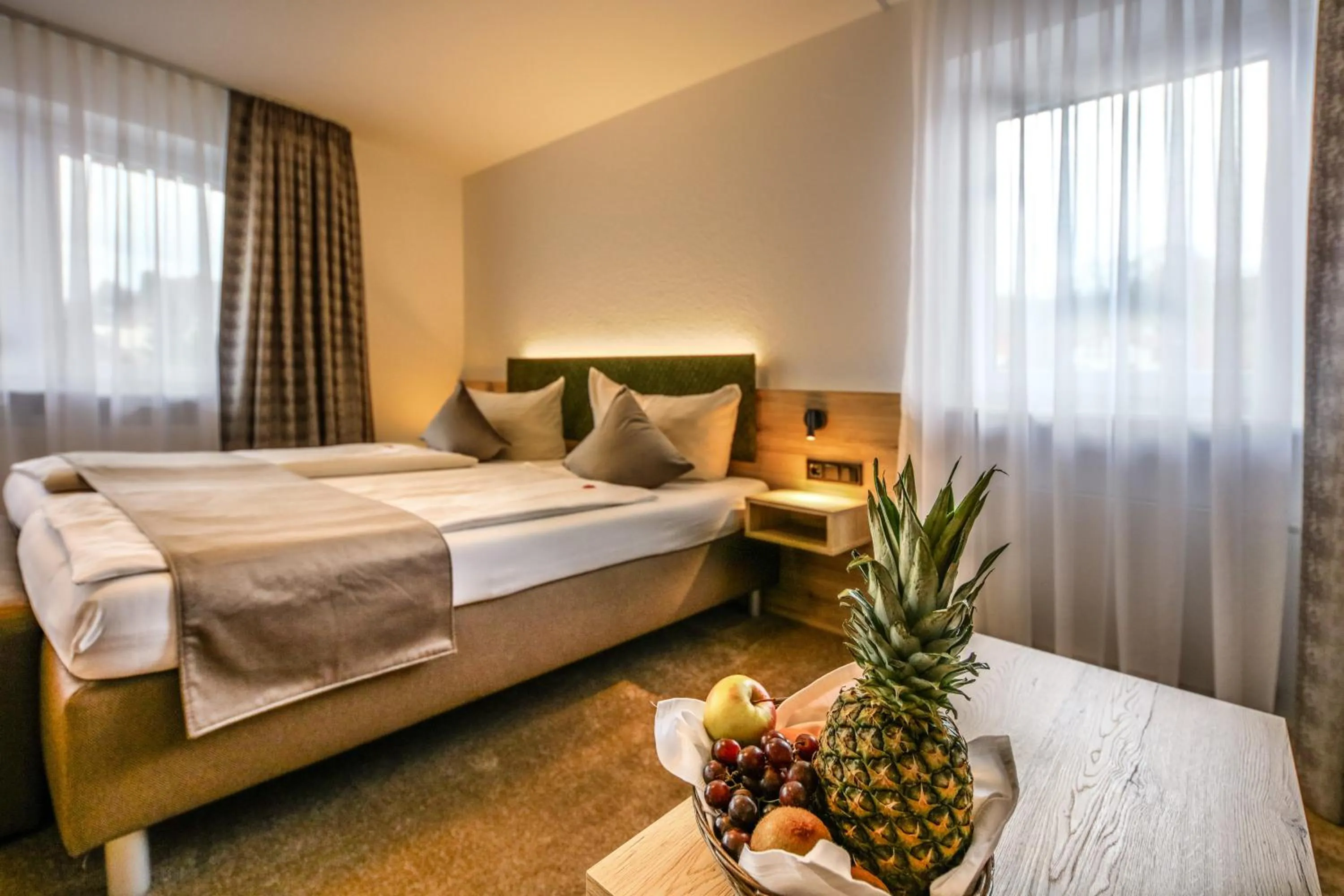 Bed in Hotel Restaurant Schwörer