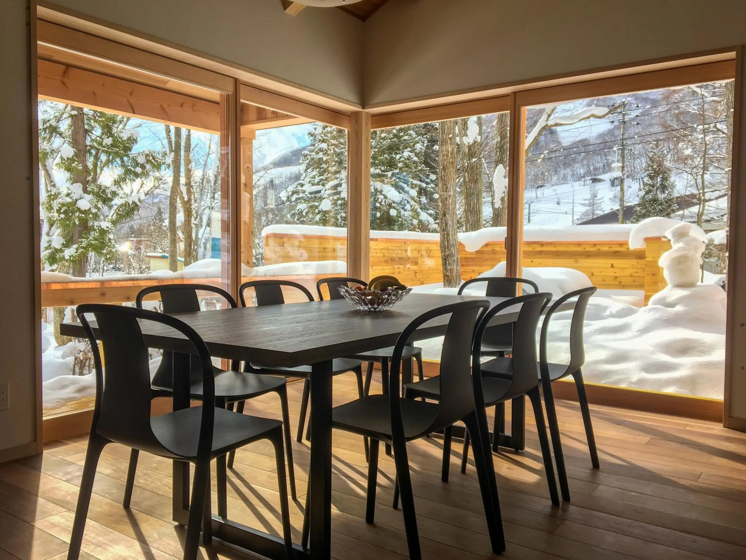 Dining area in Asagiri Chalet Hakuba