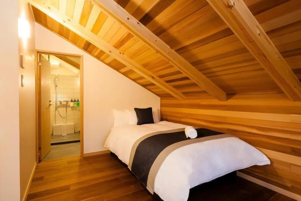 Bed in Asagiri Chalet Hakuba