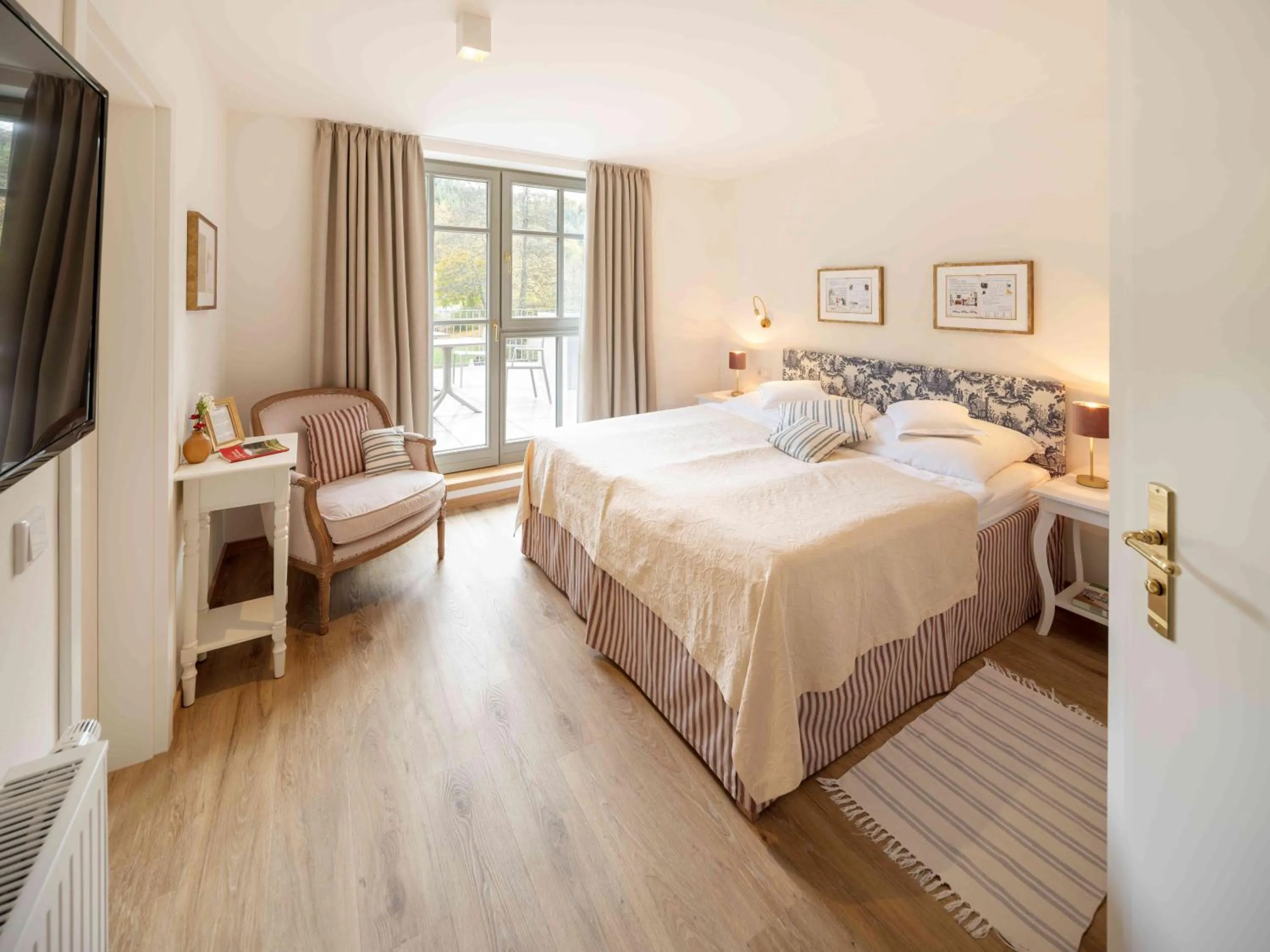 Bed in Romantik Hotel Landhaus Bärenmühle