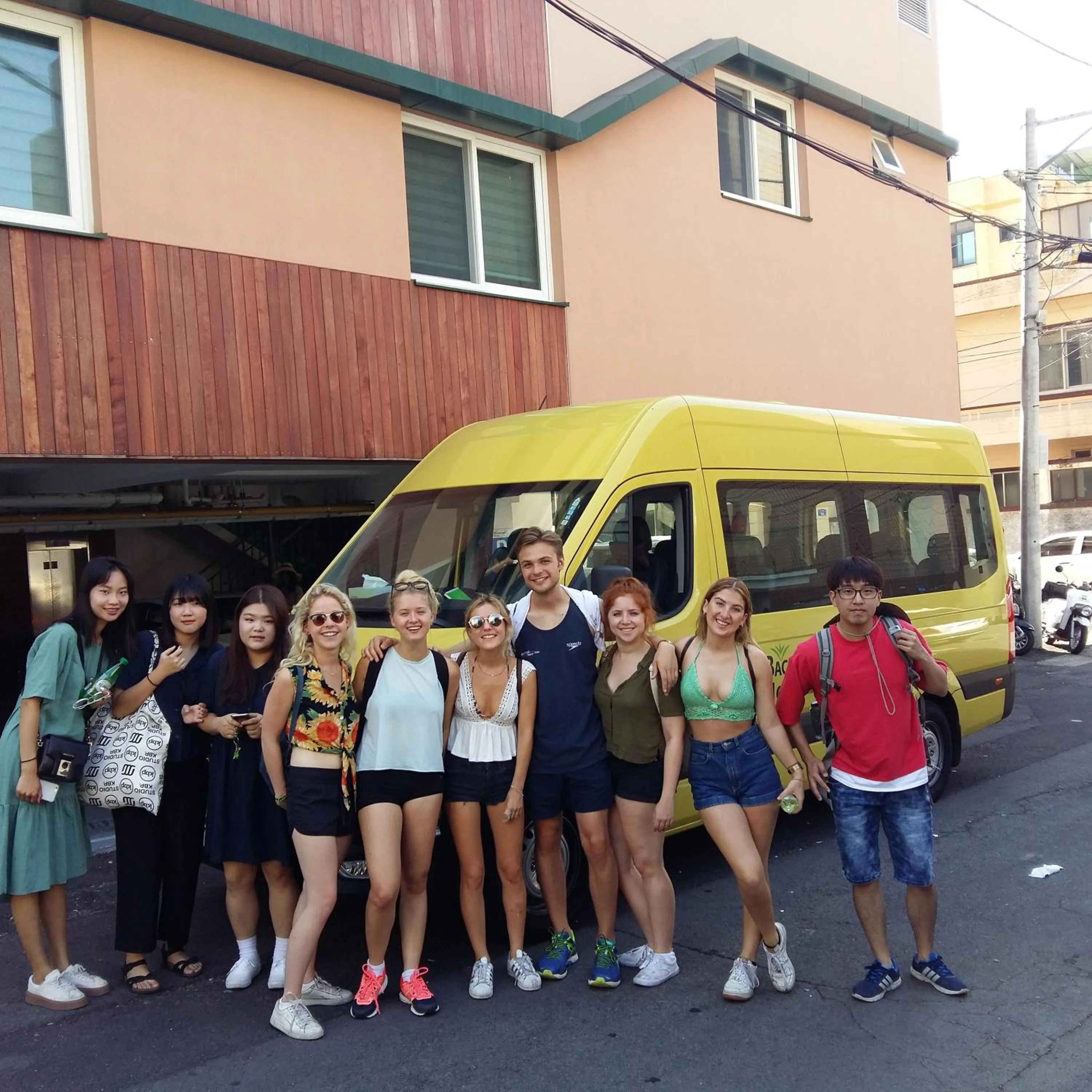 group of guests in Backpacker's Home