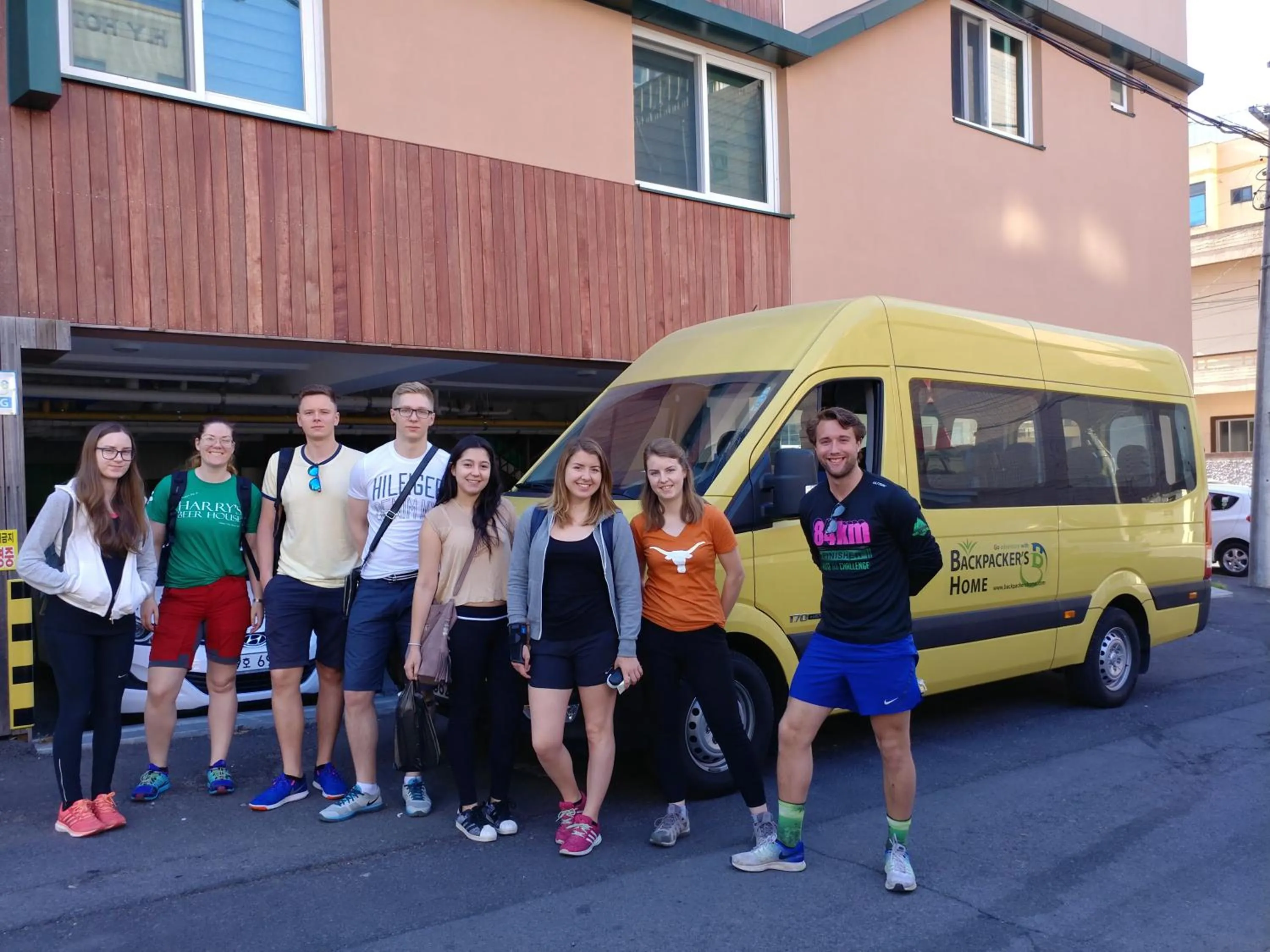 group of guests in Backpacker's Home