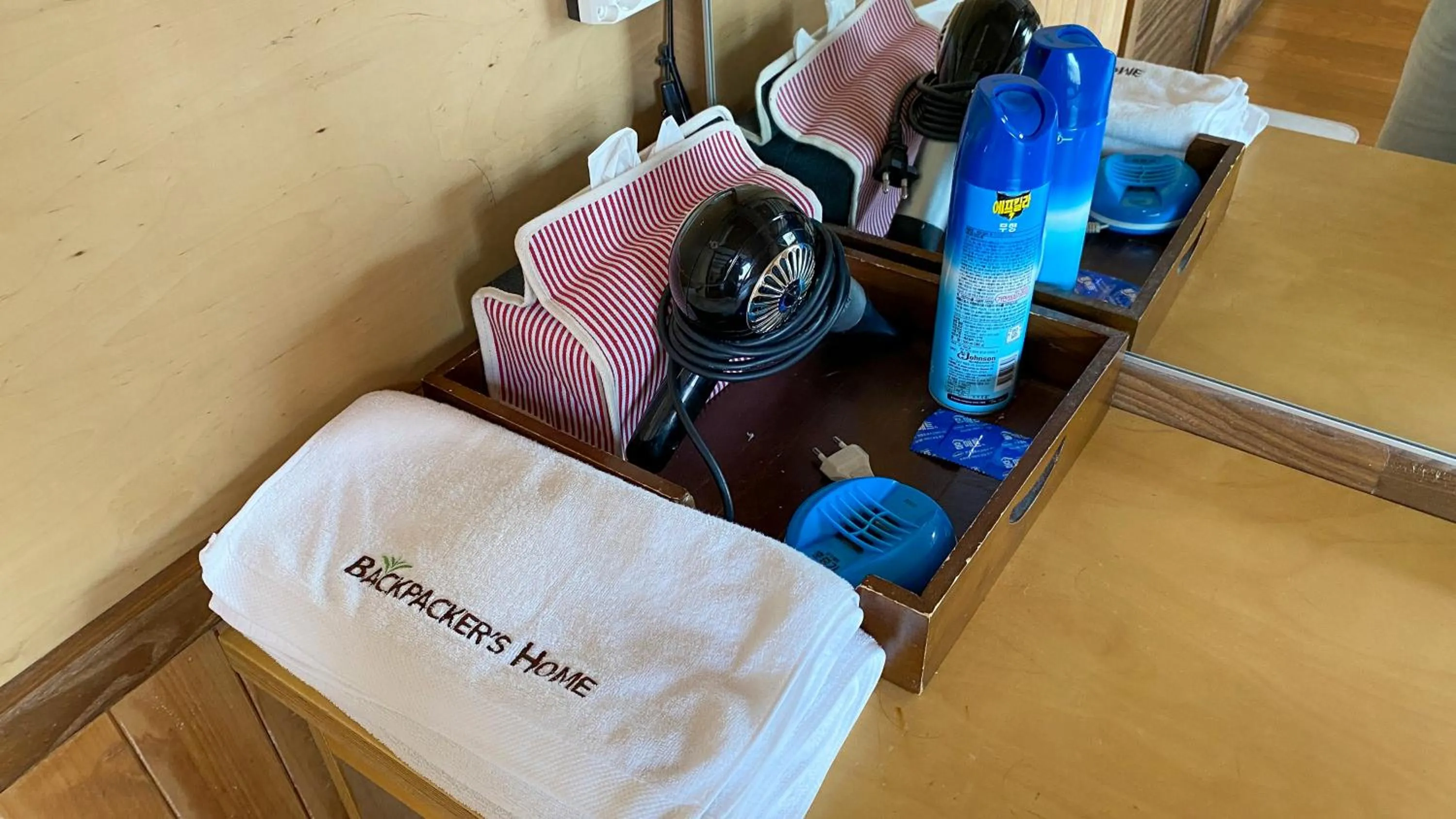 furniture in Backpacker's Home