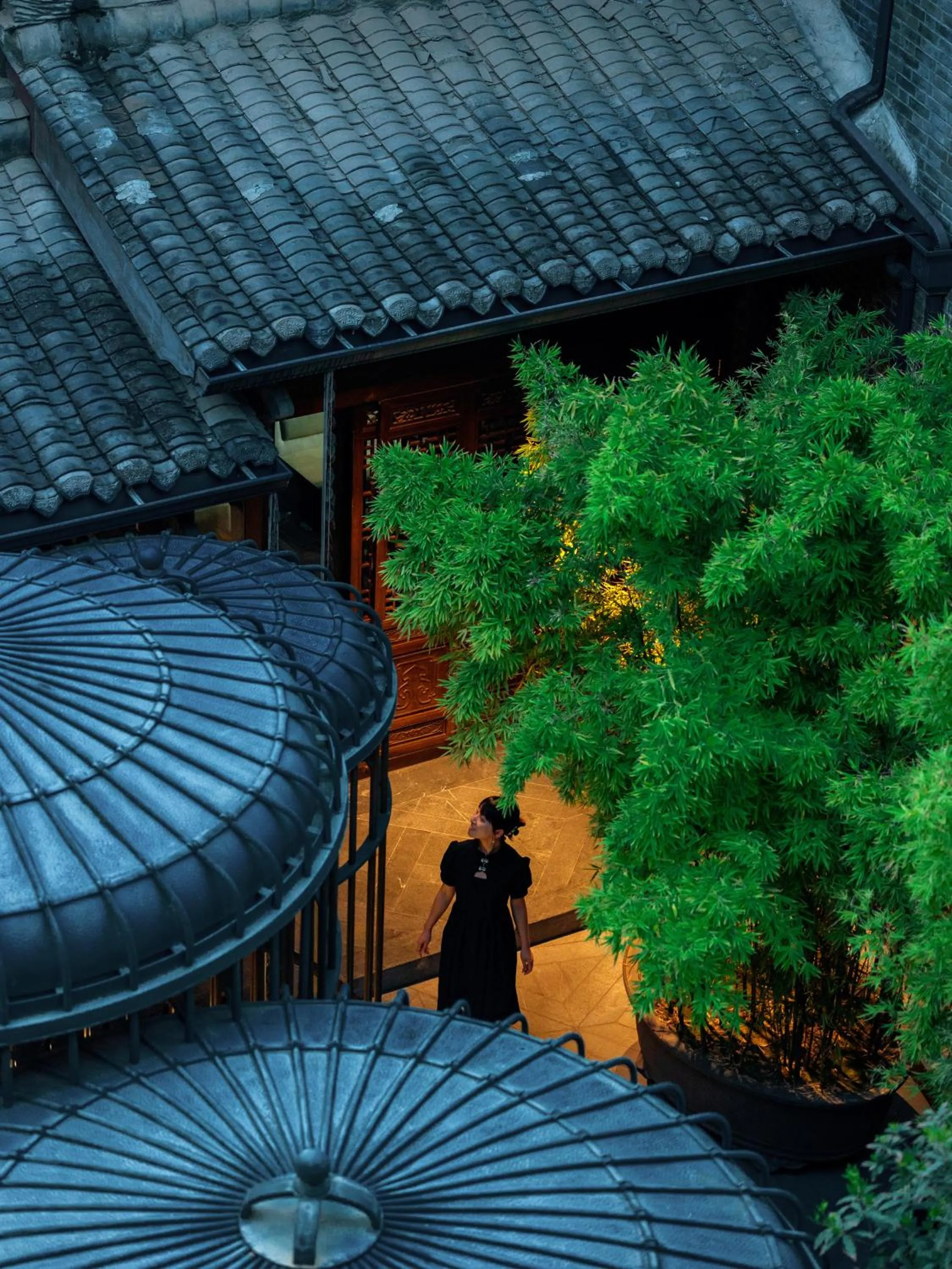 Garden view in Guanyin Yiyuntai Hotel Chengdu