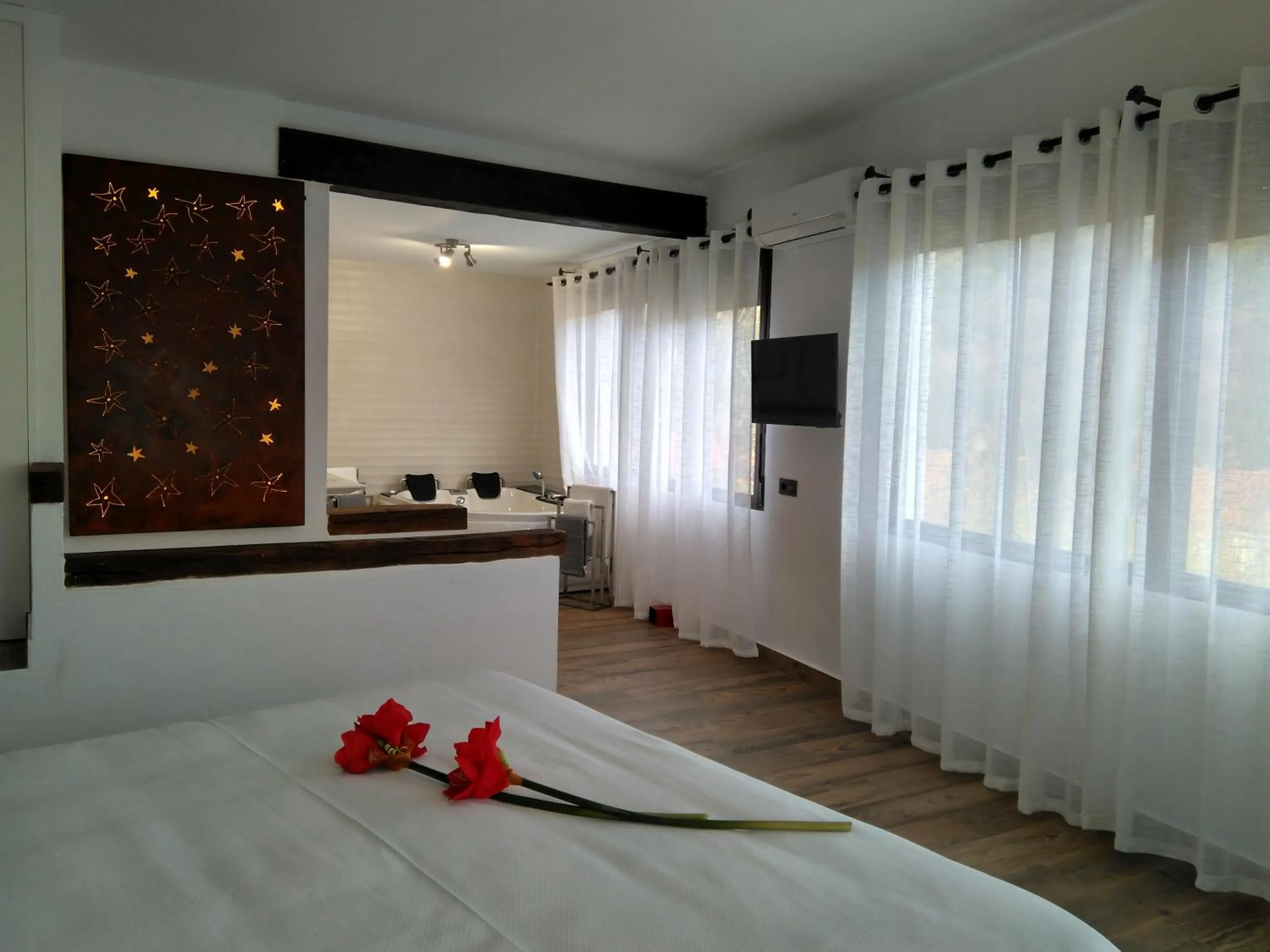 Bed in Hotel Sierra Madrona