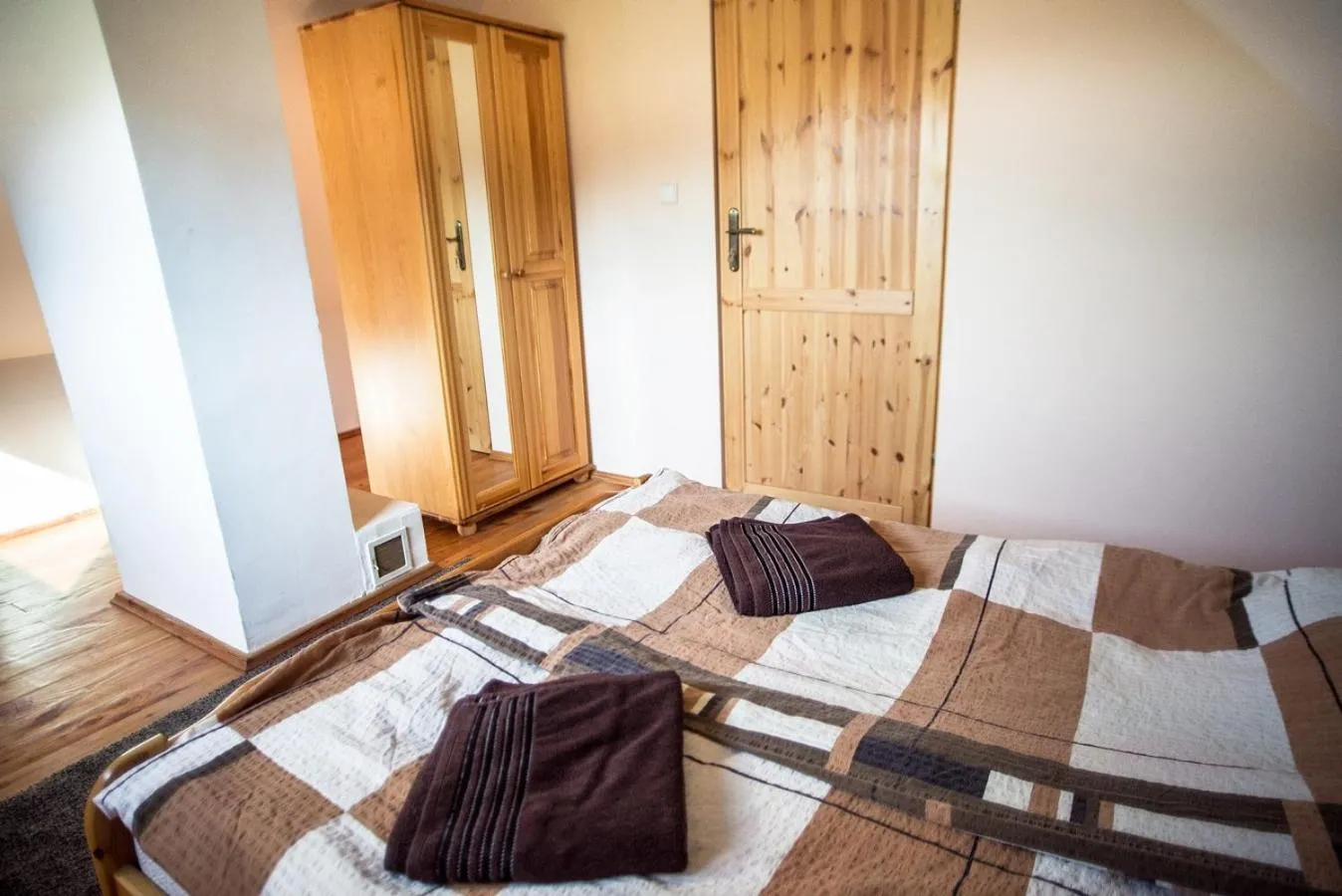 Bed in Domki Pod Lasem