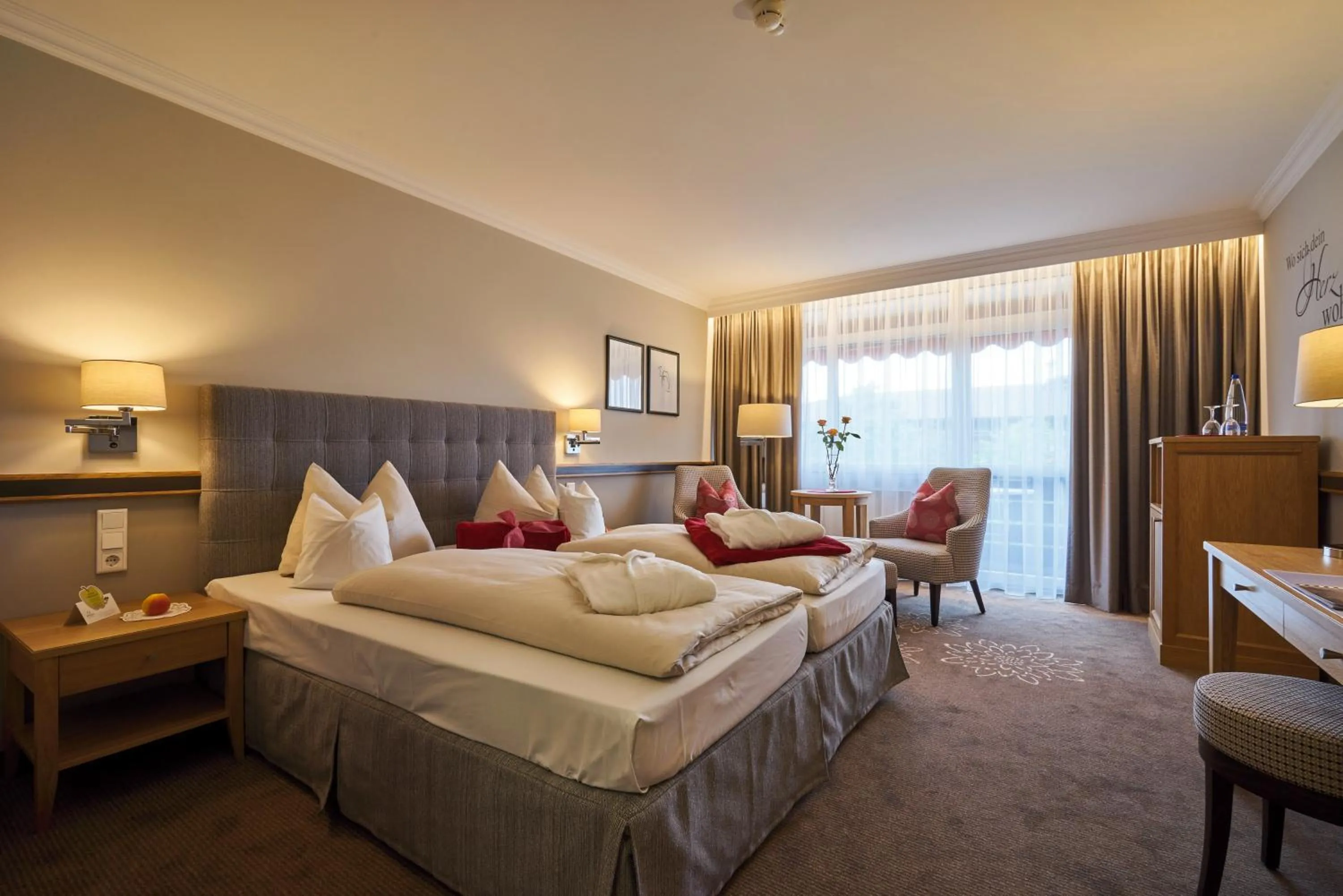 Photo of the whole room, Bed in Thermenhotel Apollo