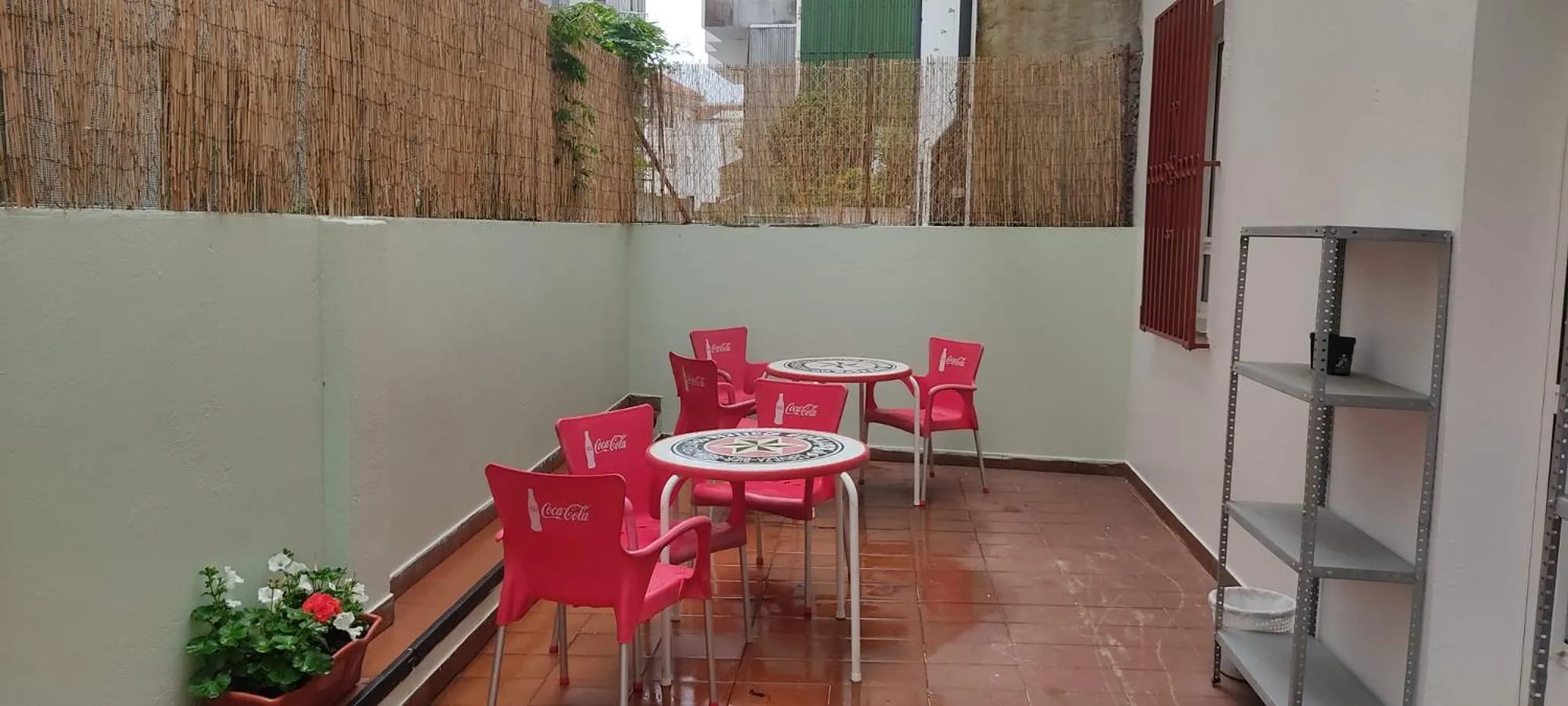 Balcony/Terrace in Albergue Santos