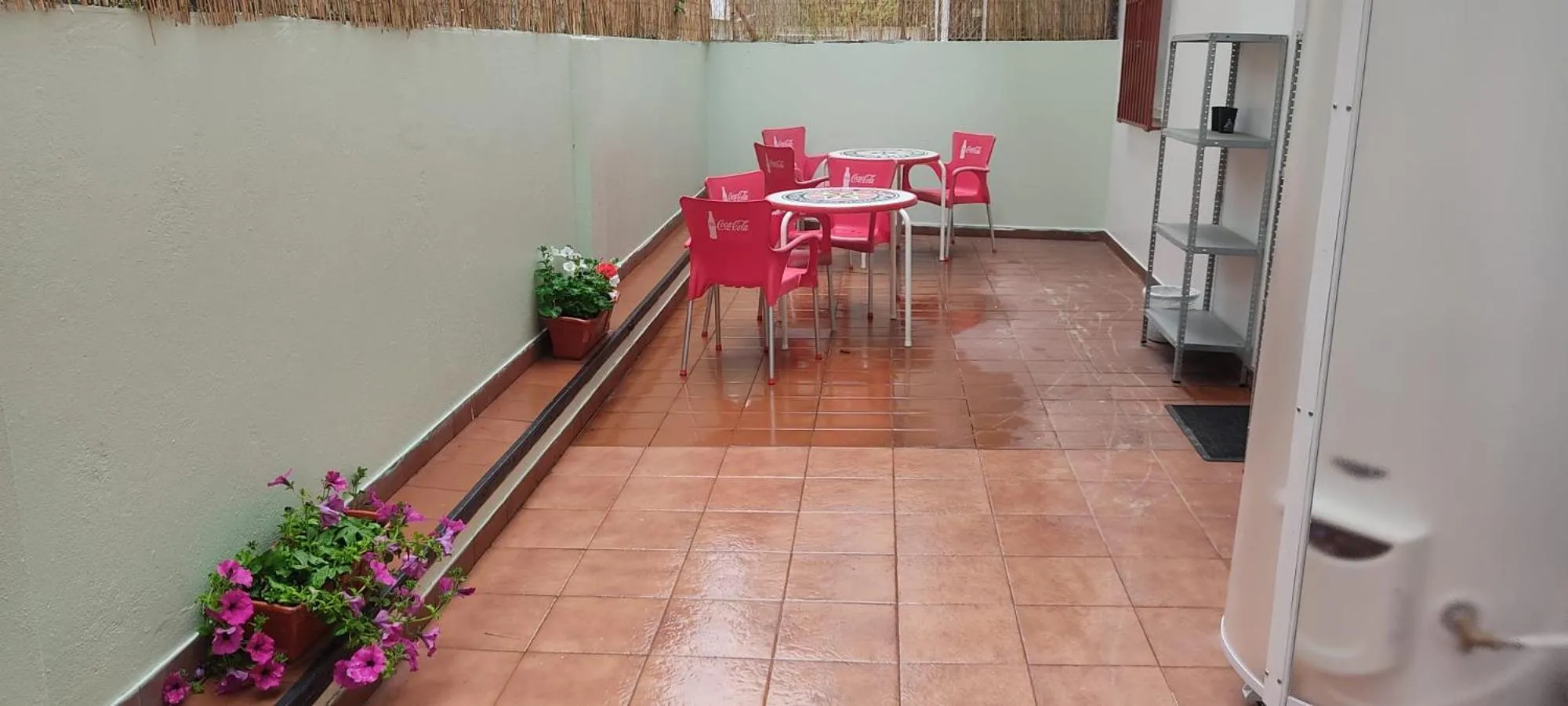 Balcony/Terrace in Albergue Santos