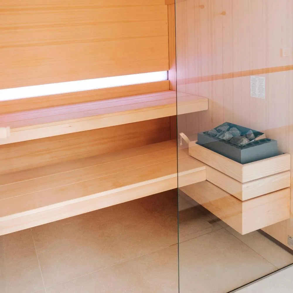 Sauna, Bed in Masseria Corsano