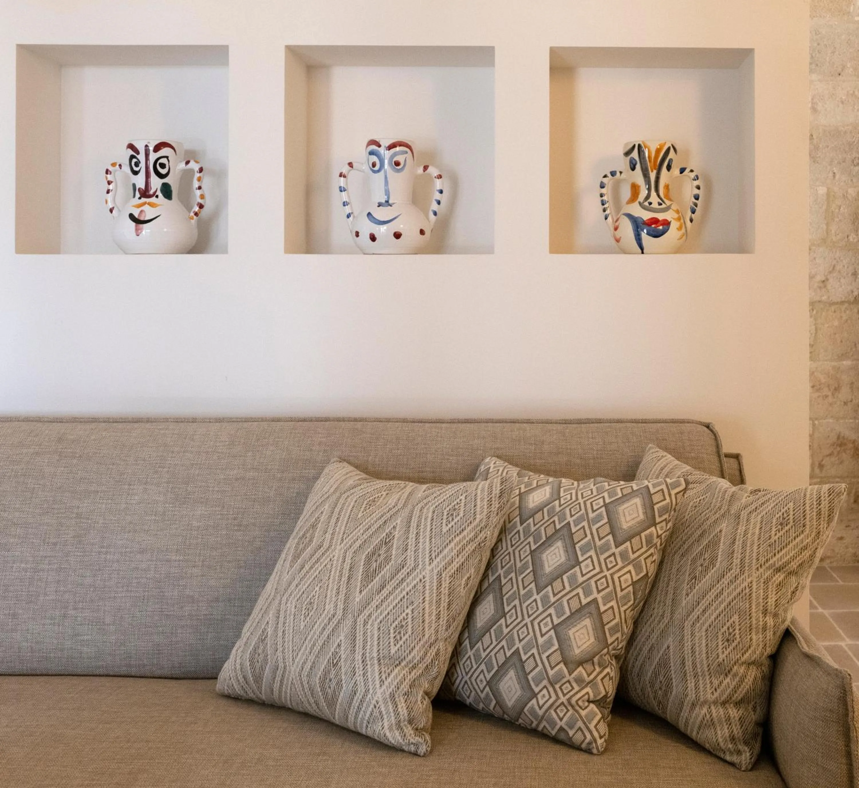 Decorative detail in Masseria Corsano