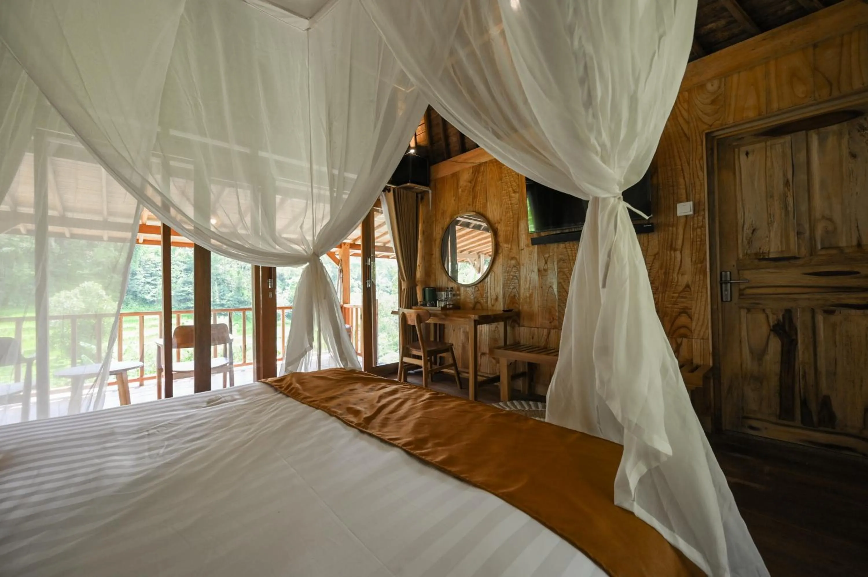 Bedroom, Bed in Keuma Villa & Resto Jatiluwih by The Lavana