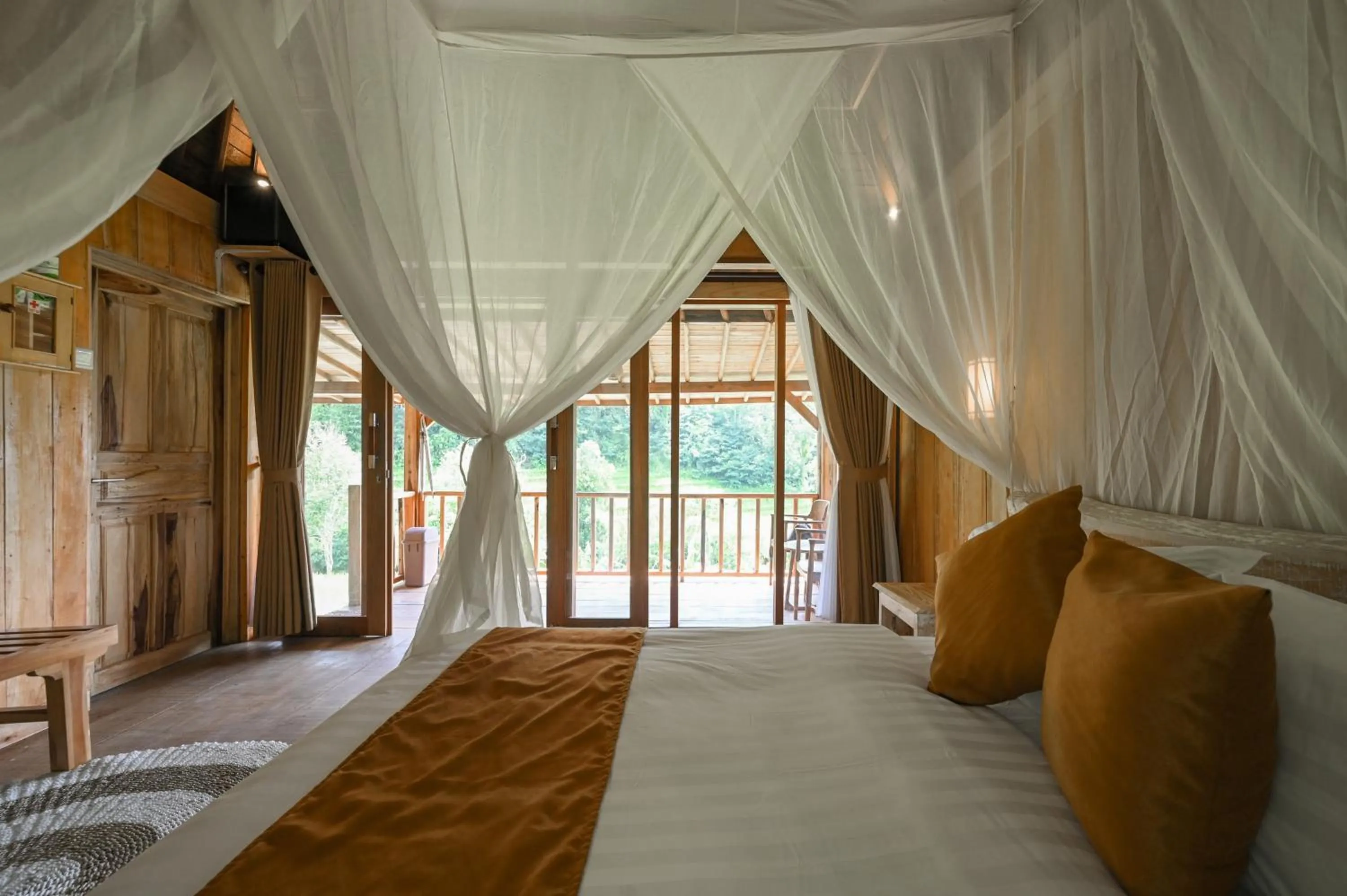 Bedroom, Bed in Keuma Villa & Resto Jatiluwih by The Lavana