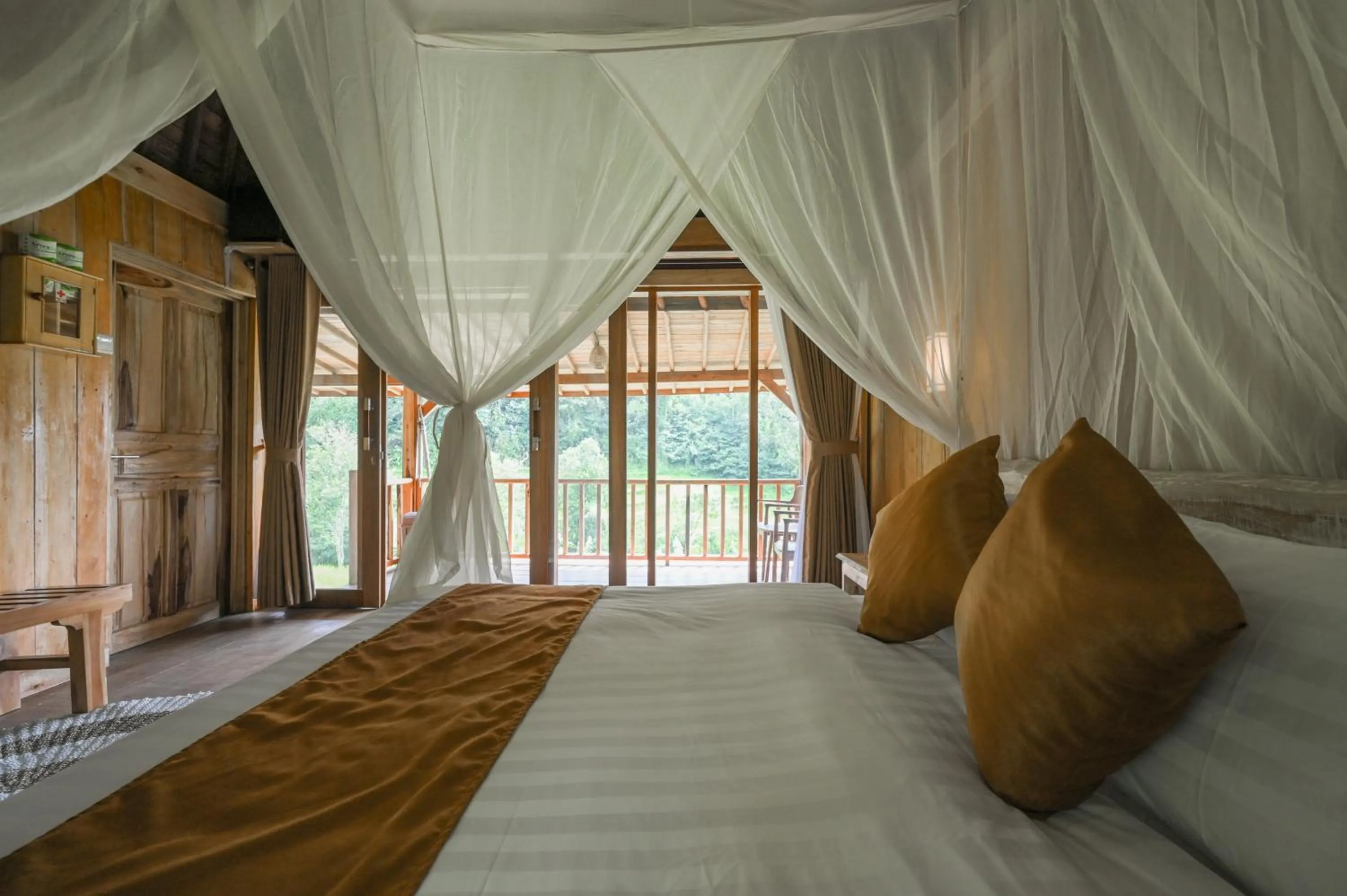 Bedroom, Bed in Keuma Villa & Resto Jatiluwih by The Lavana