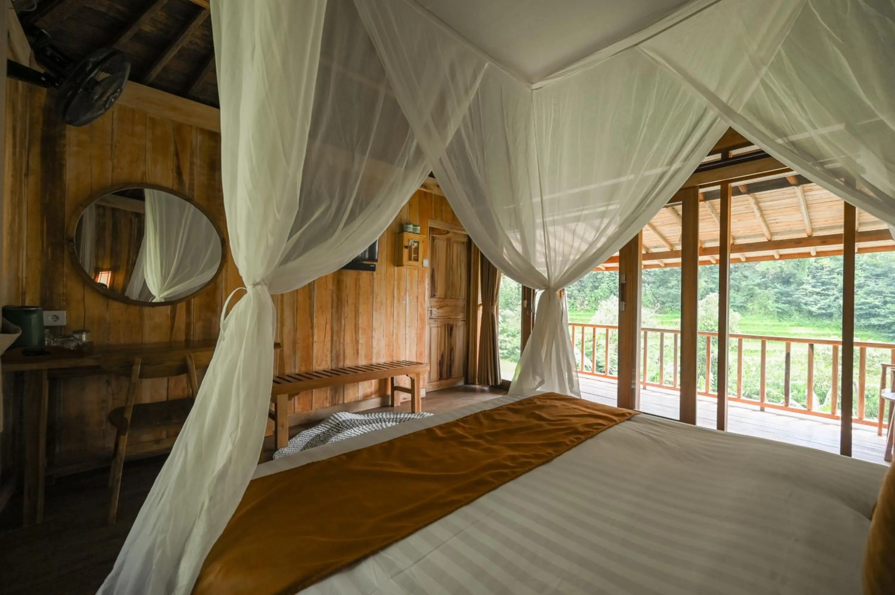 Bedroom, Bed in Keuma Villa & Resto Jatiluwih by The Lavana