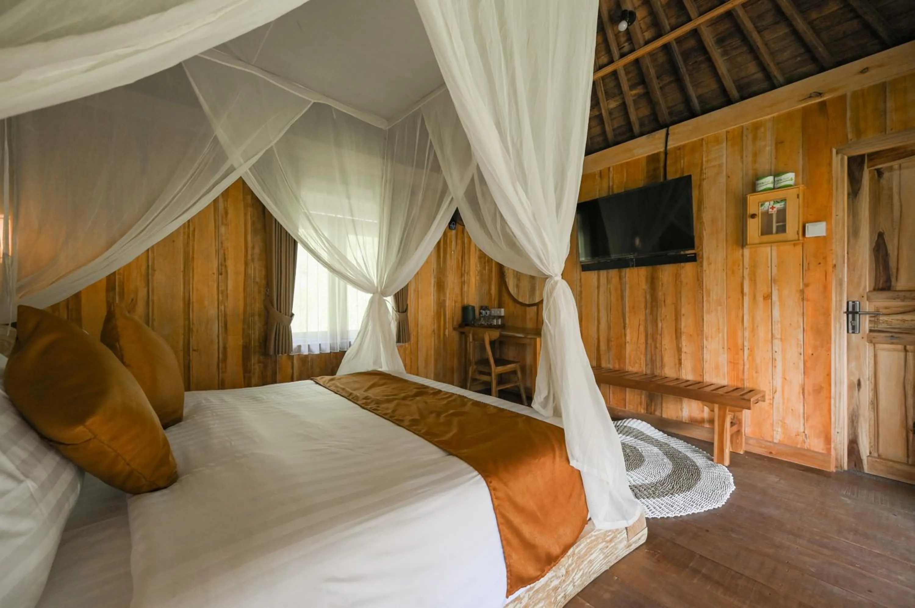 Bedroom, Bed in Keuma Villa & Resto Jatiluwih by The Lavana