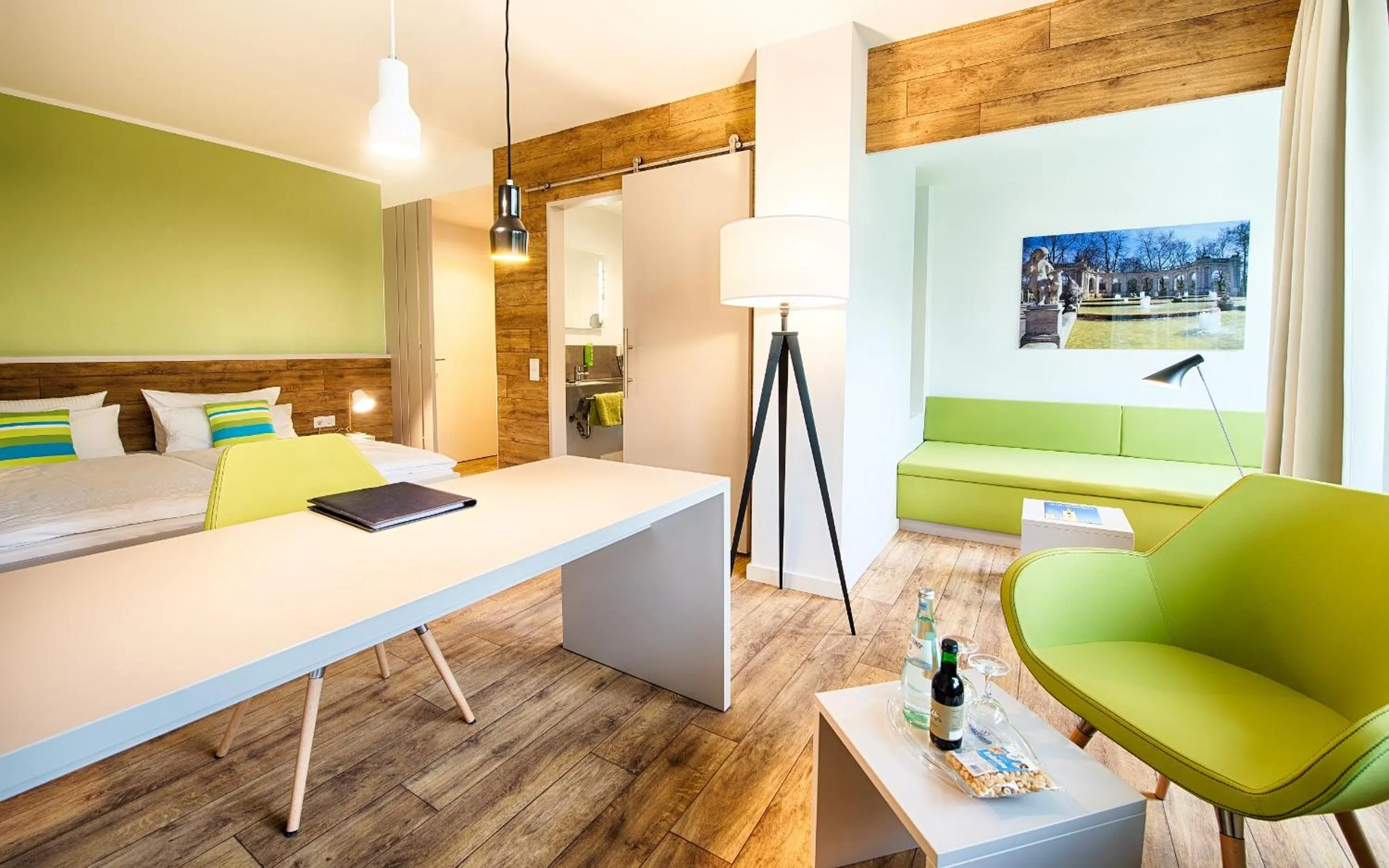 Photo of the whole room, Bed in Hotel Carolinenhof